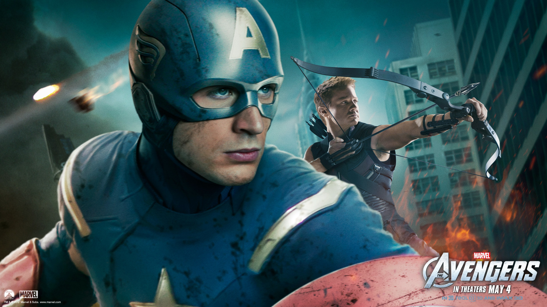 1920x1080 Avengers Wallpaper 4 - Captain American & Hawkeye