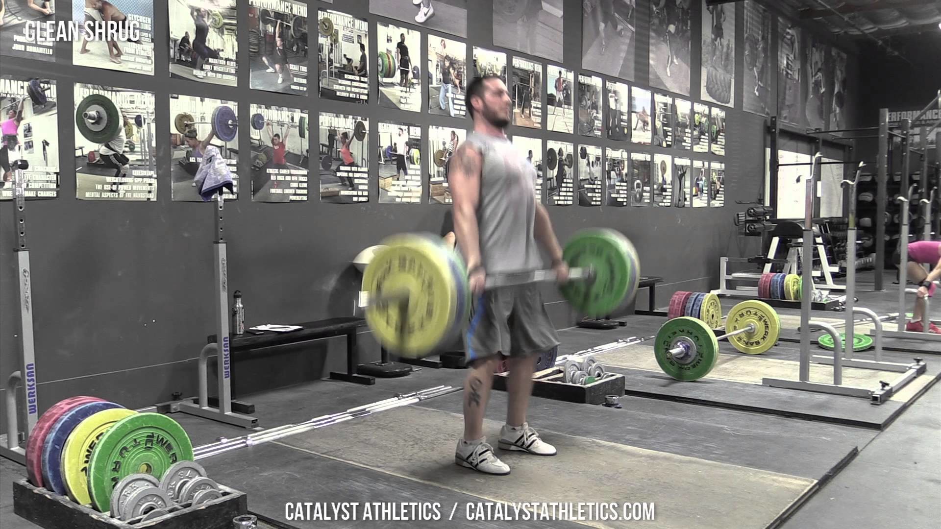 1920x1080 Clean Shrug - Olympic Weightlifting Exercise Library - Catalyst Athletics
