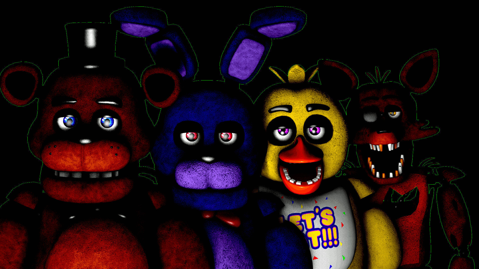 fnaf all jumpscares 1 2 3 4