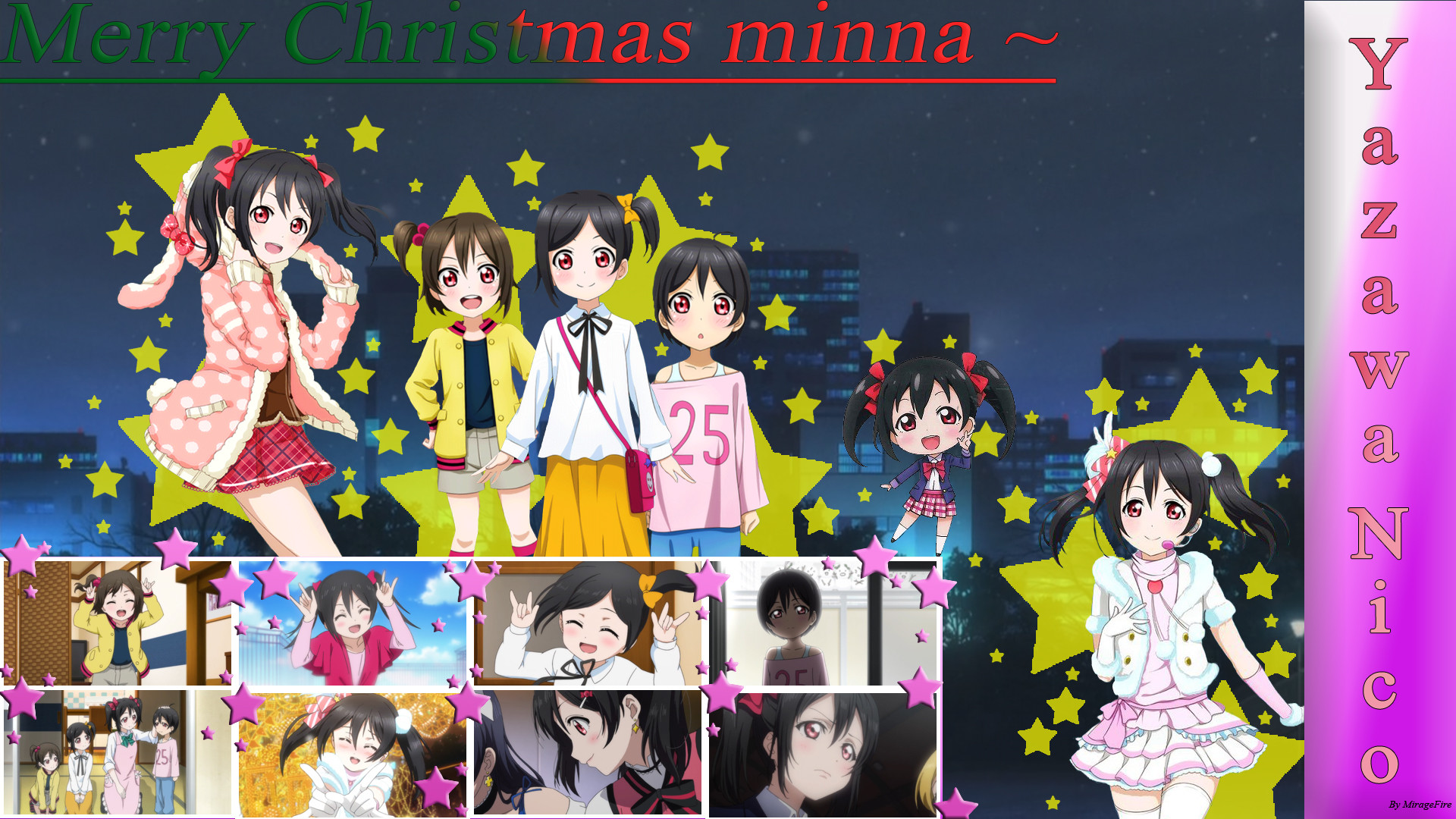 1920x1080 Image - Yazawa Nico Wallpaper Christmas.jpg | Love Live! Wiki | FANDOM  powered by Wikia