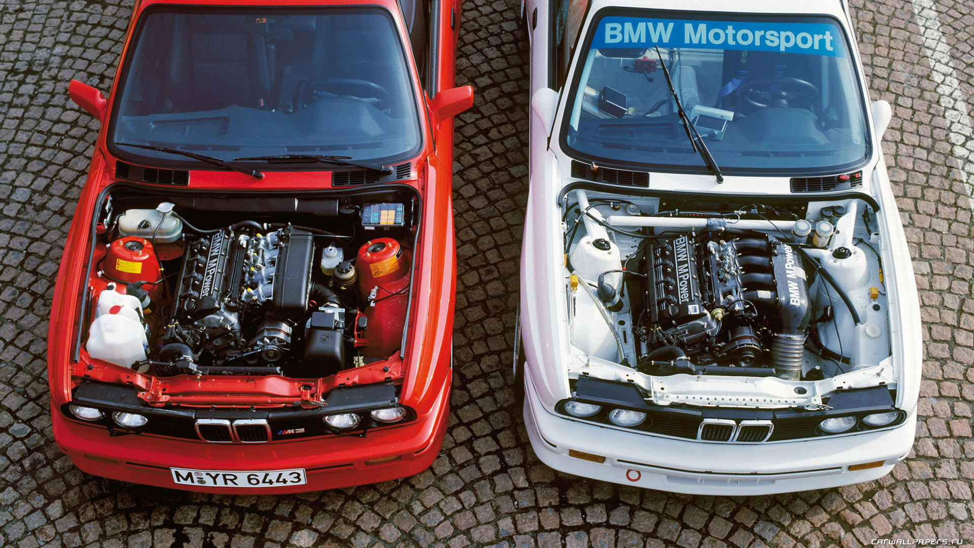 1920x1080 The 1987 BMW E30 M3 and 1987 BMW E30 M3 DTM - Engine Bay