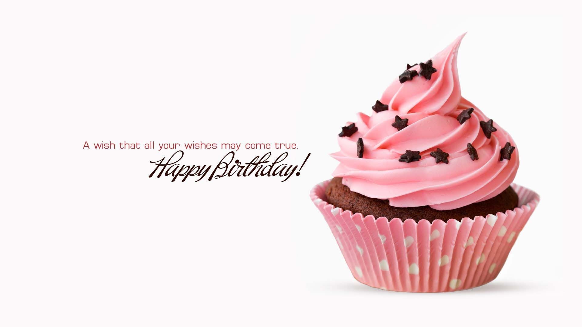 1920x1080 Cute Pink Birthday Cake | HD Birthday Wallpapers for Mobile and Desktop