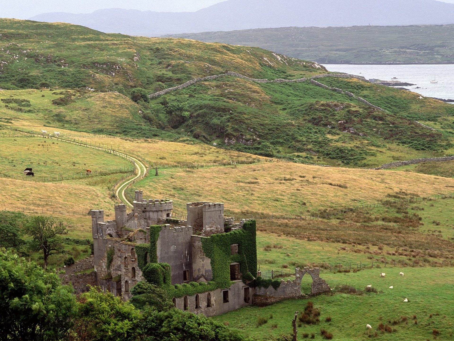 1920x1440 Download This Wallpaper! Clifden Castle County Galway Ireland ...