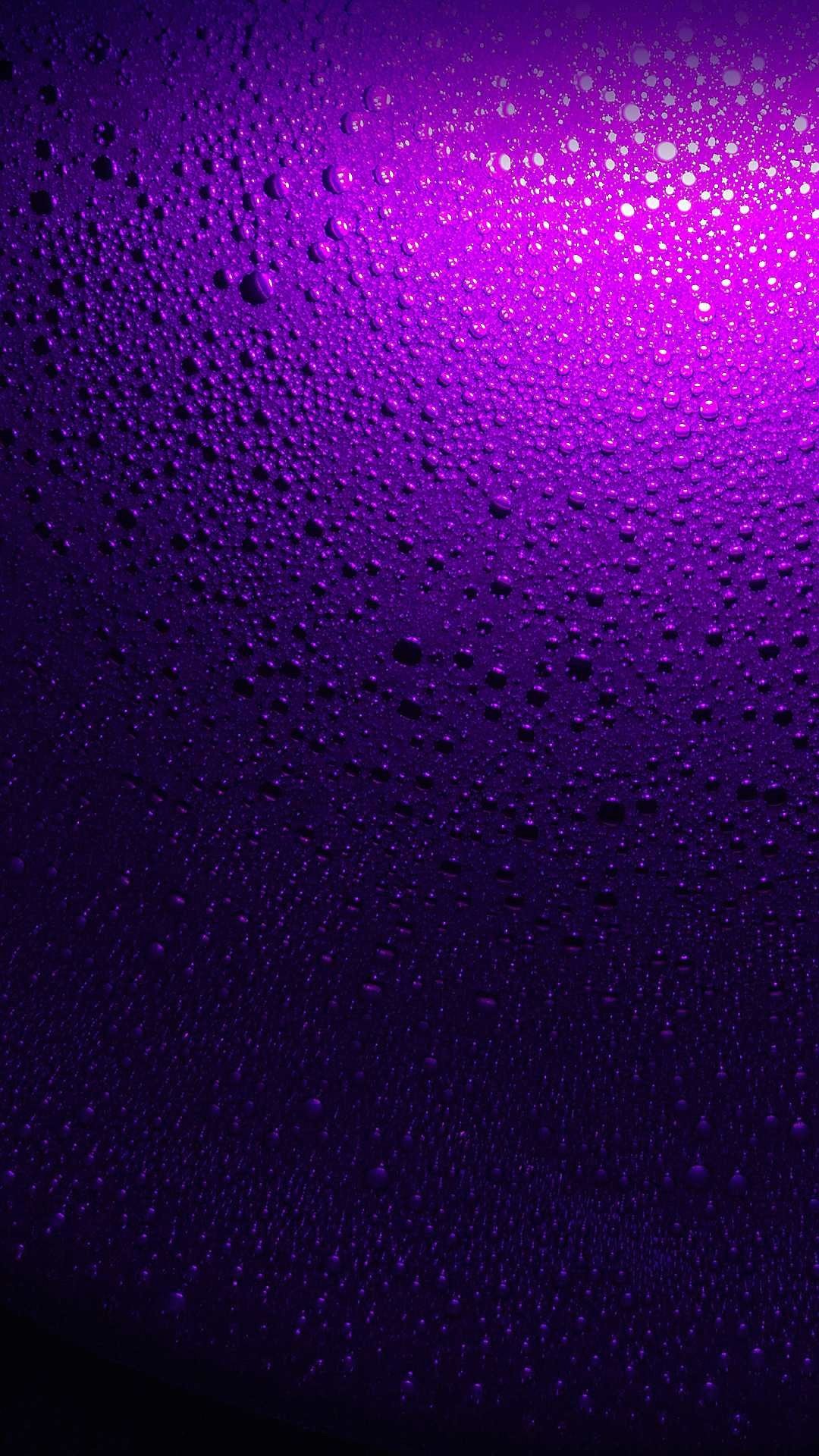 1080x1920 Nice Water Drop on Purple Background