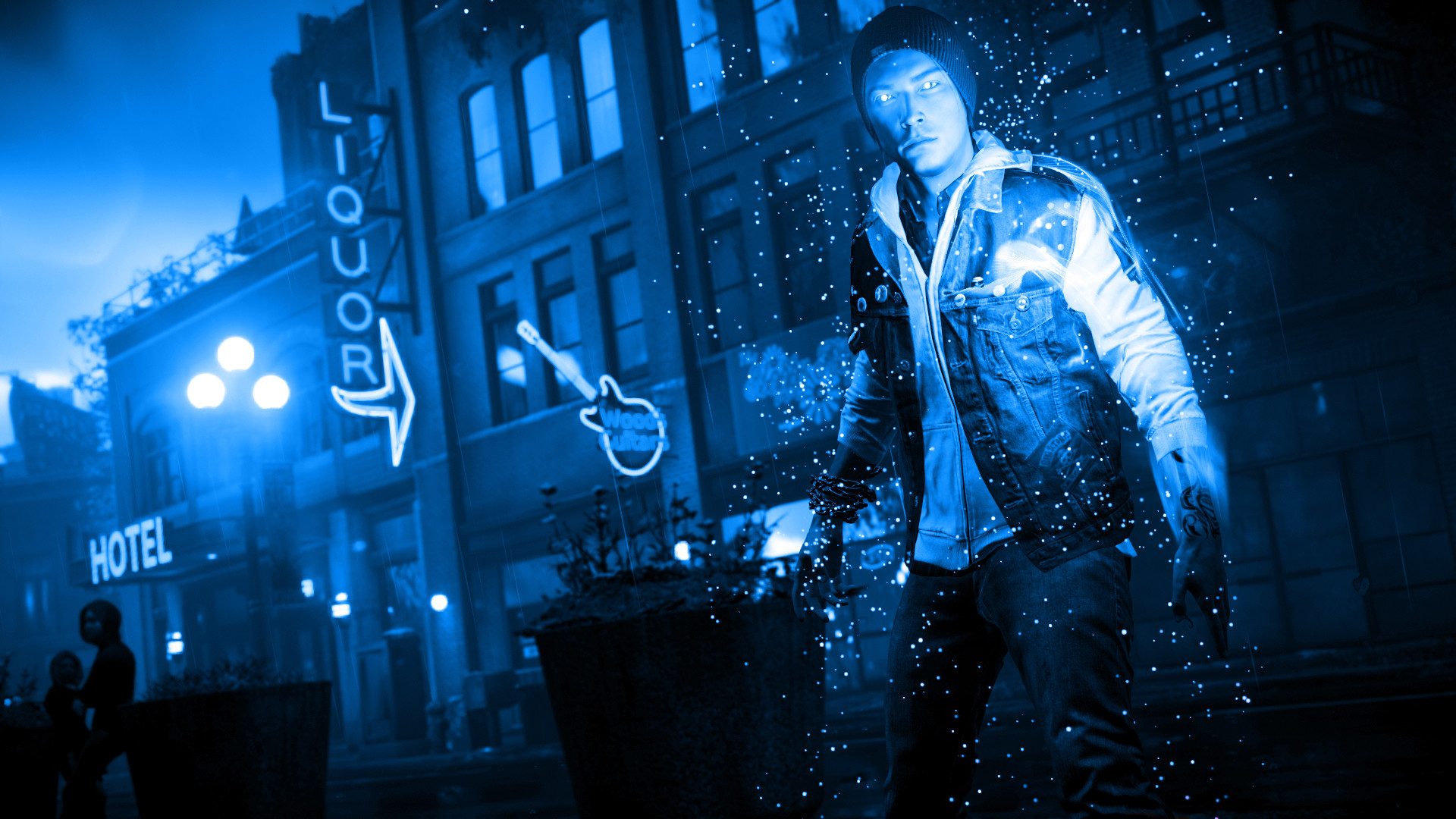 1920x1080 ... Infamous Second Son Blue Neon Wallpaper 21 by XtremisMaster
