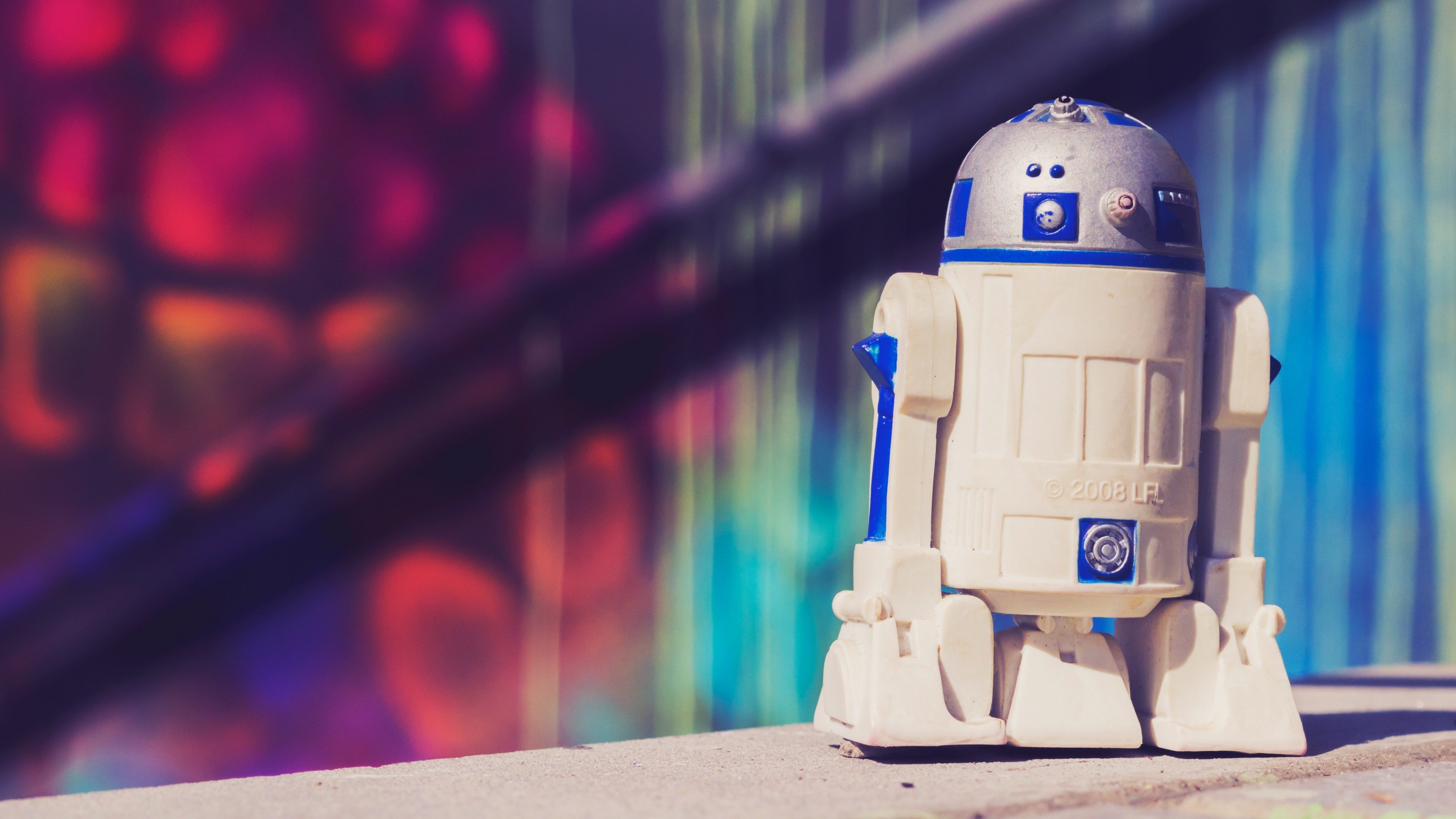 3840x2160 Preview wallpaper r2d2, drone, star wars, toy 
