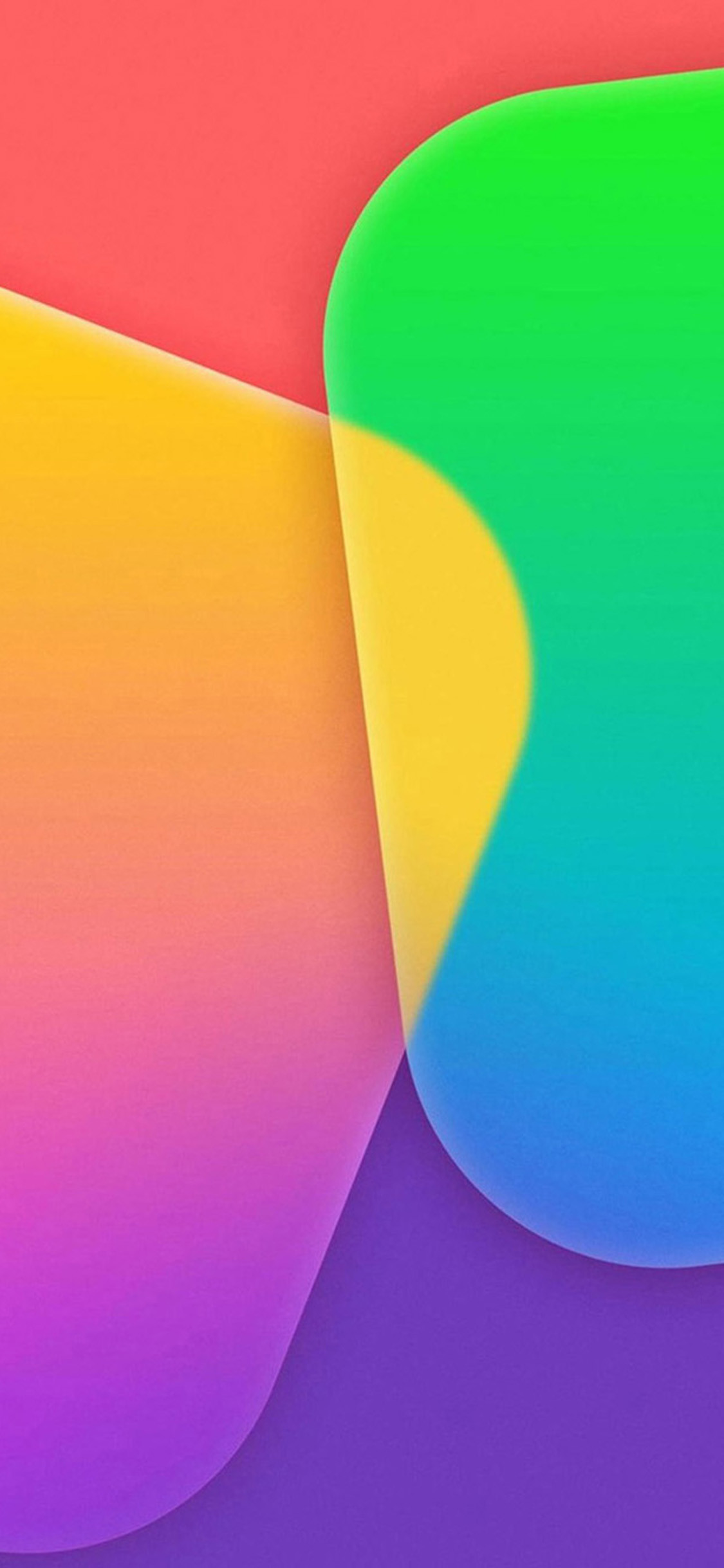 1125x2437 Simple multi-colored background iPhone X Wallpaper
