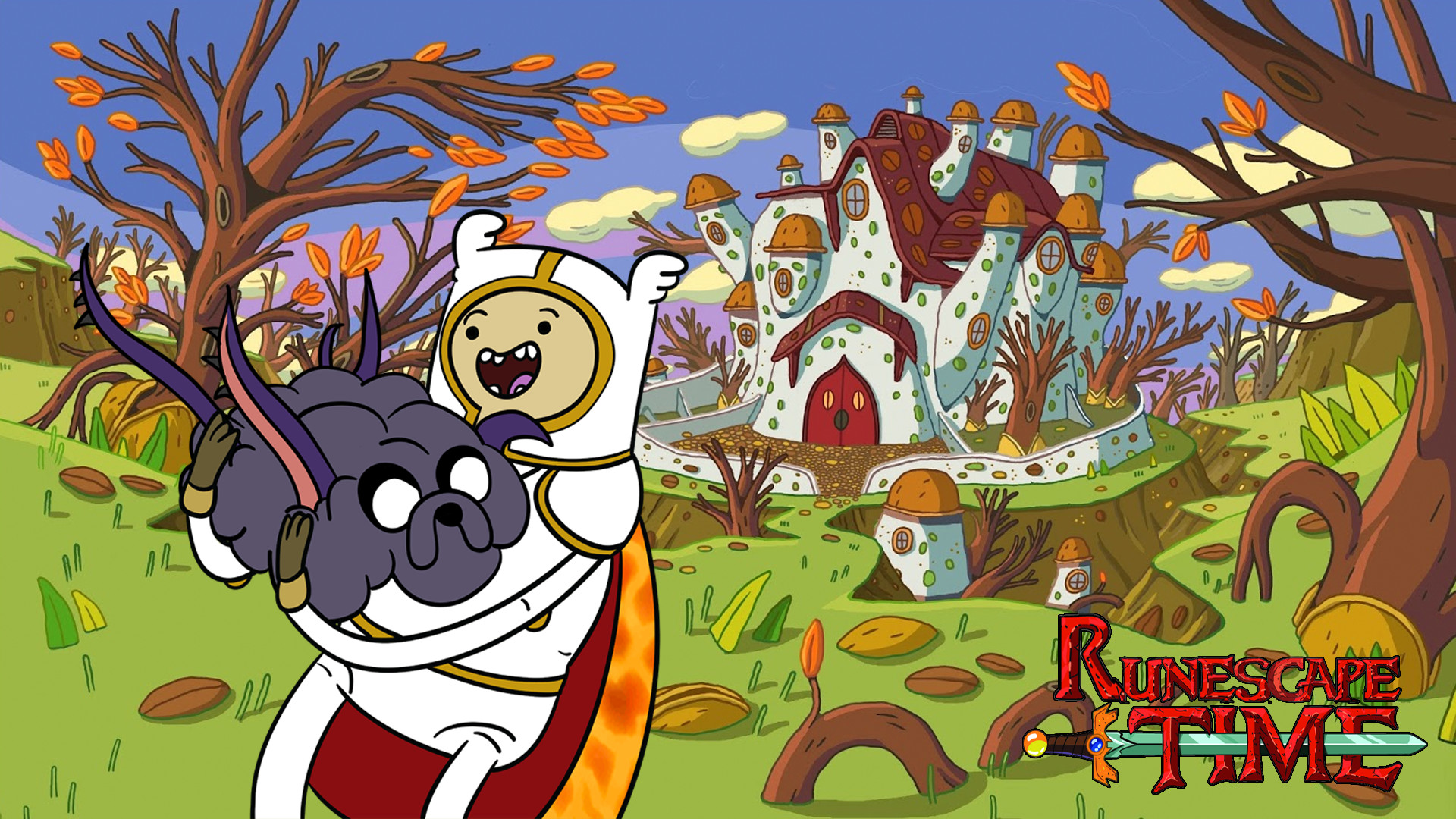 1920x1080 Adventure Time and Runescape #2 (Now in Wallpaper Form!)