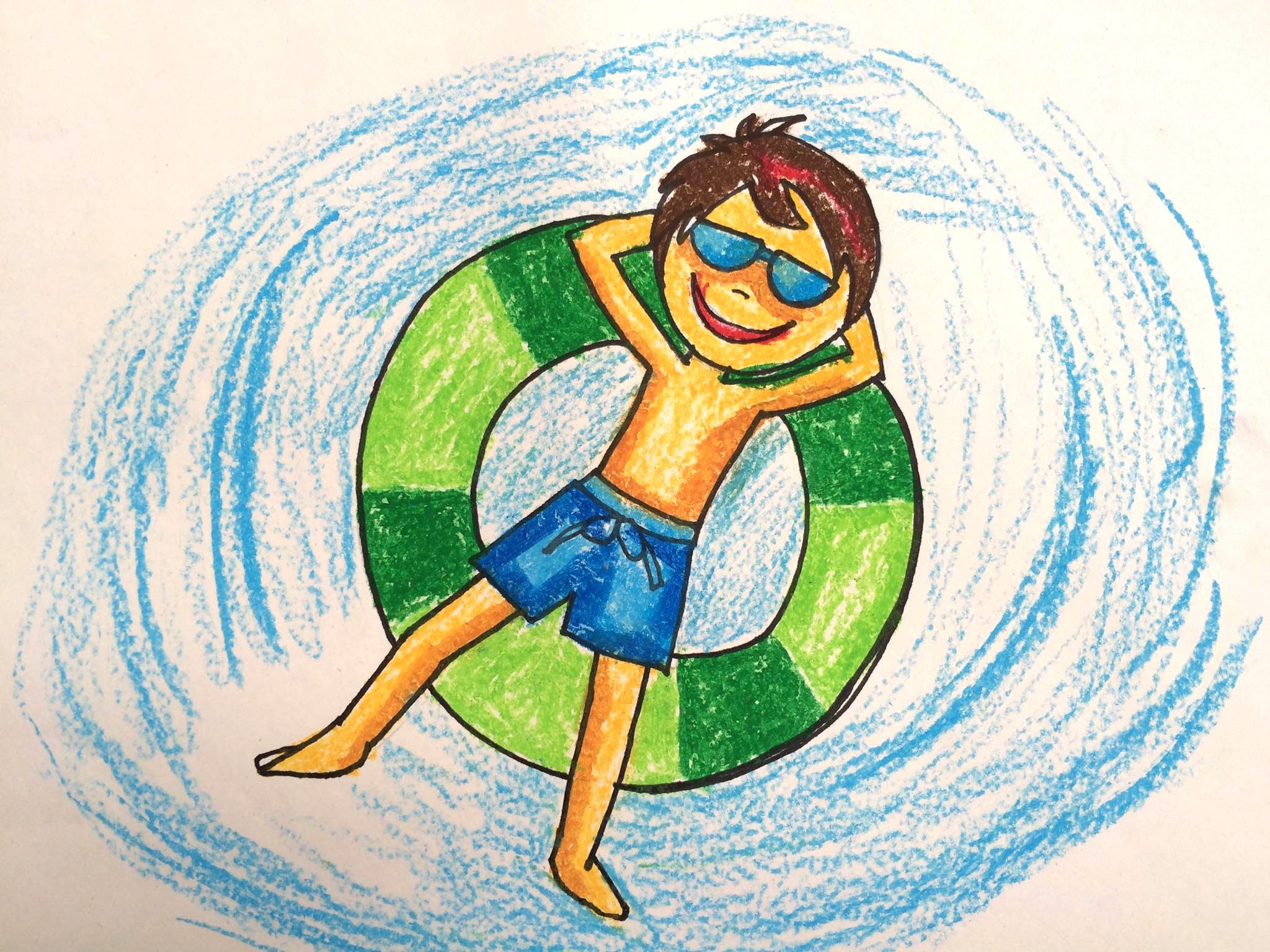 2048x1536 Painting summer for kids | How to draw swimming pool fun | BÃ© táº­p váº½ bá» bÆ¡i  2 | Art for kids - YouTube