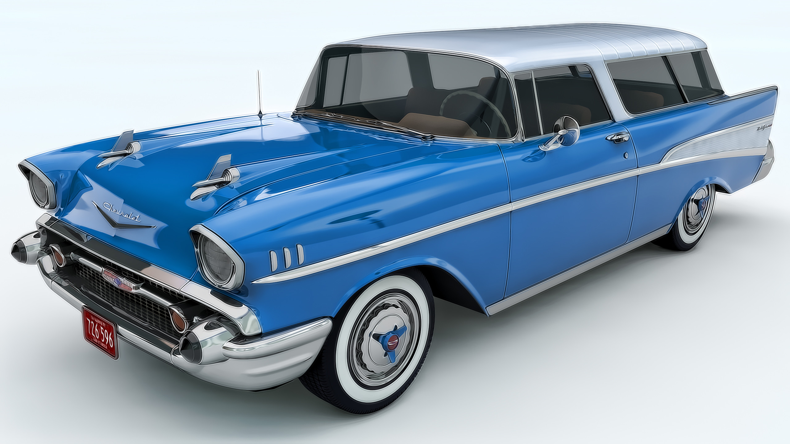 2560x1440 1957 Chevy Nomad by SamCurry 1957 Chevy Nomad by SamCurry