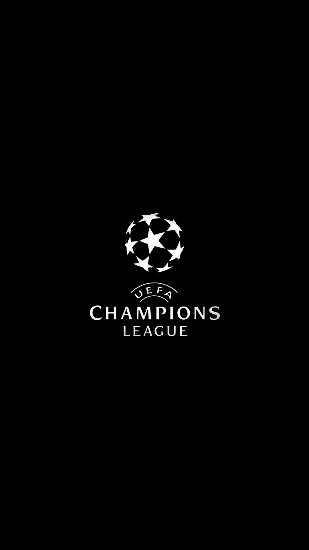 1080x1920 Champions League Europe Logo Soccer Art Illustration Dark Bw #iPhone #6 # wallpaper