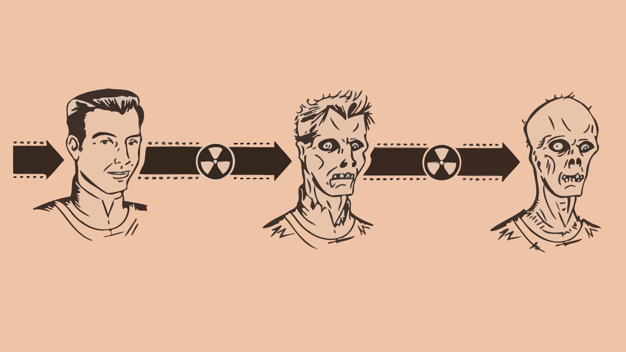 2560x1440 wallpaper humor Â· radiation symbol