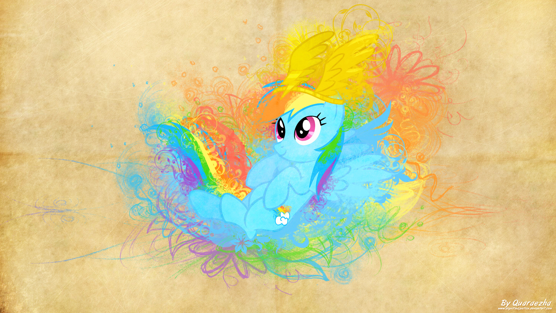 1920x1080 Cartoon - My Little Pony: Friendship is Magic Vector My Little Pony Rainbow  Dash Wallpaper