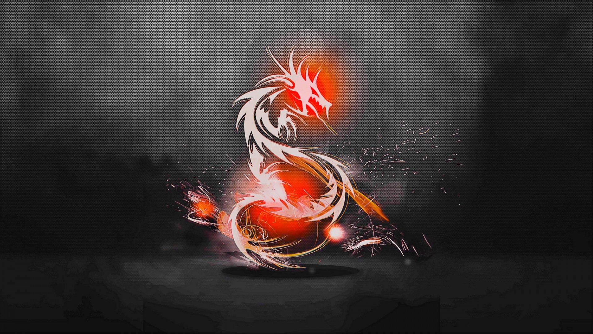 1920x1080 Preview wallpaper dragon, background, light, shadow 