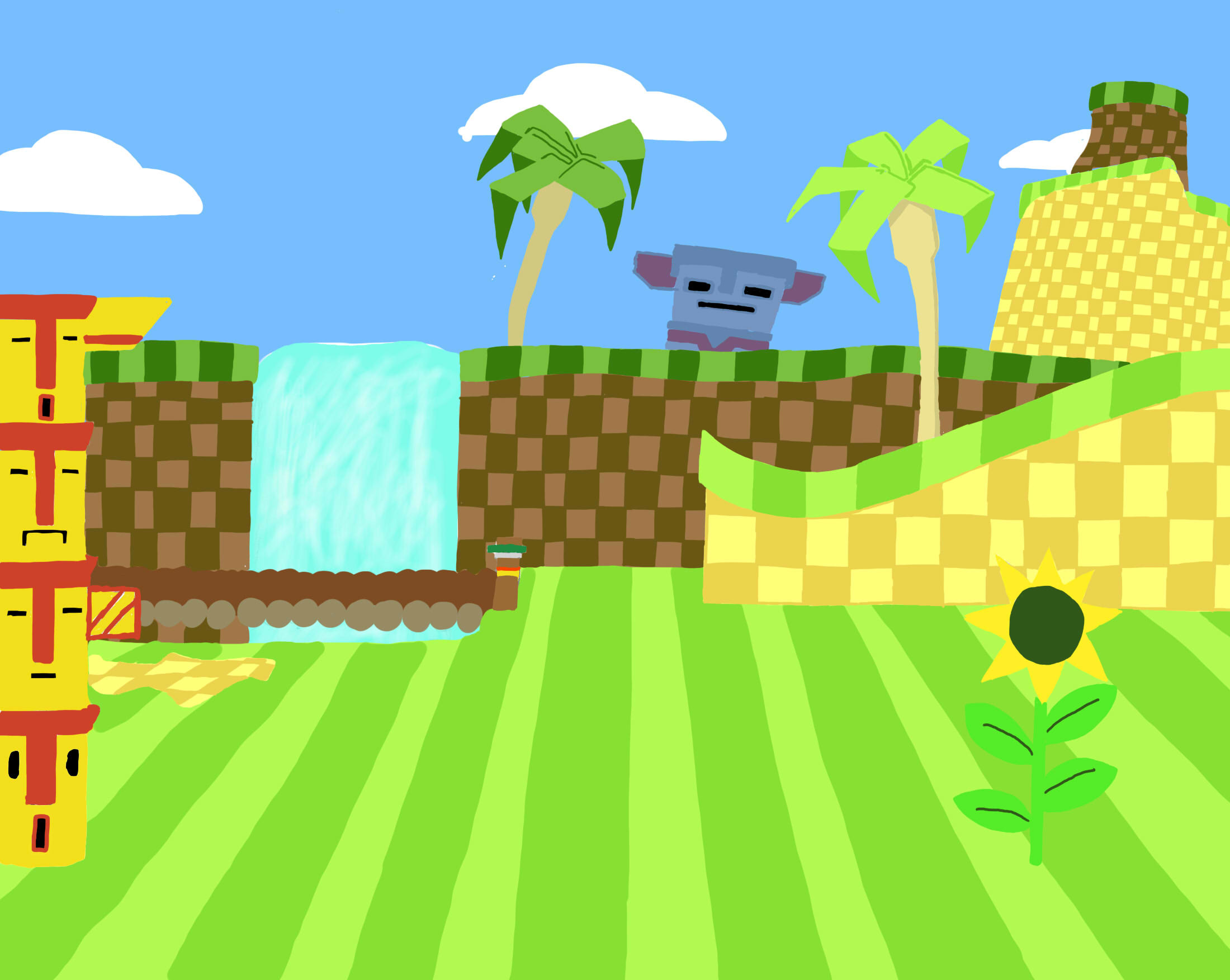 2200x1753 Green Hill Zone Wallpaper Green hill zone background by