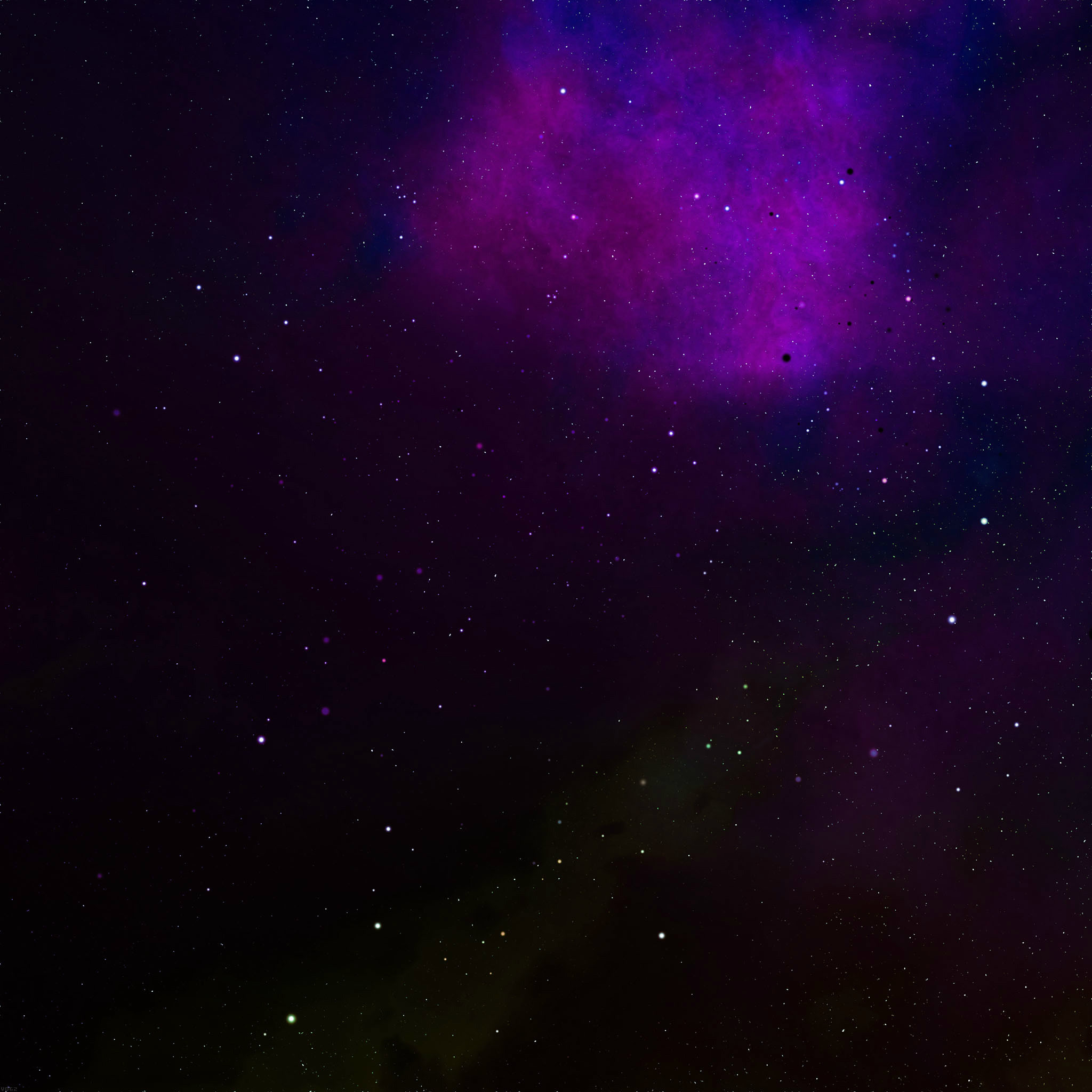 2048x2048 961 1: Frontier Galaxy Space Colorful Star Nebula iPad wallpaper