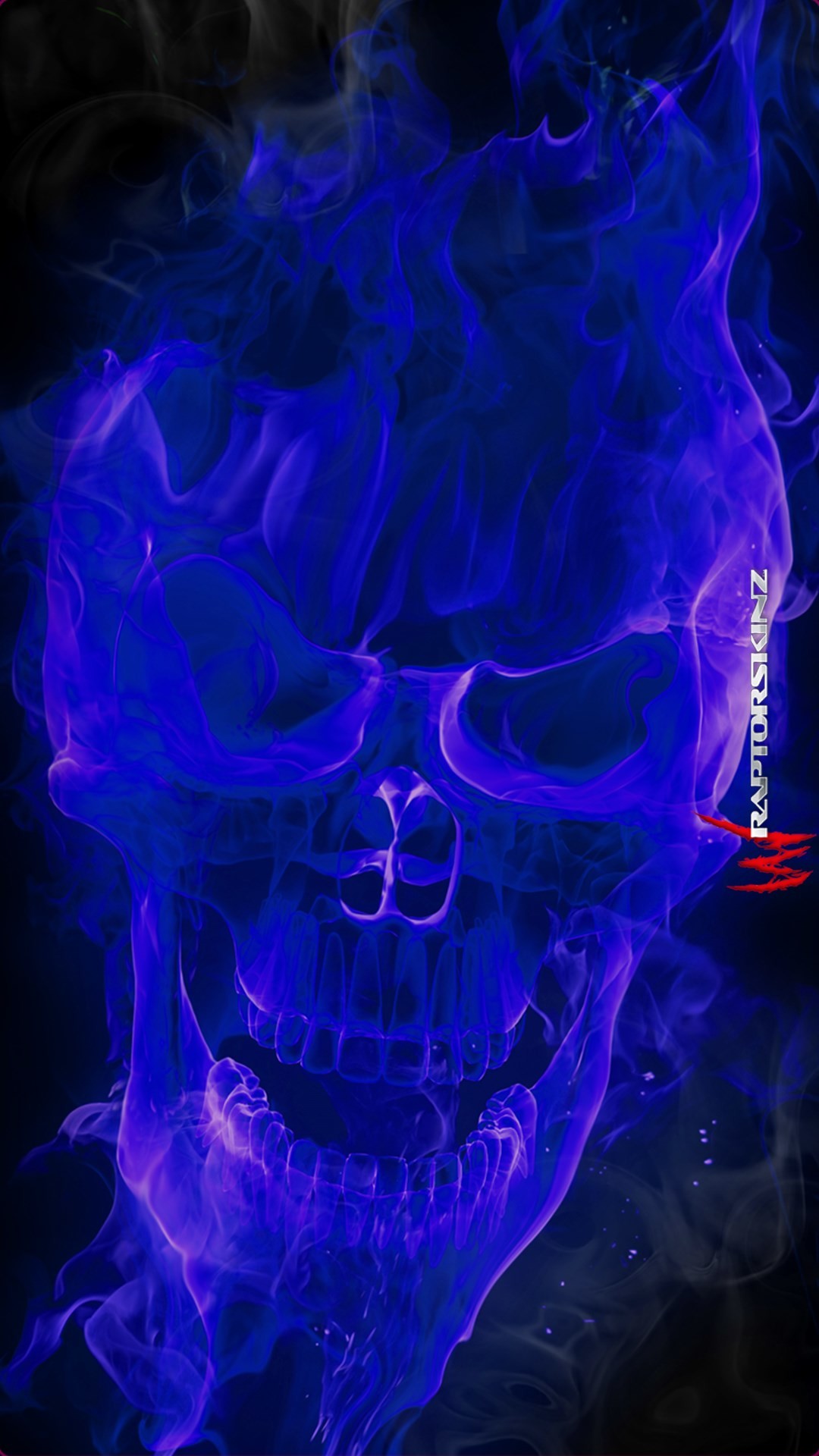 1080x1920 Gallery For > Purple Fire Skull