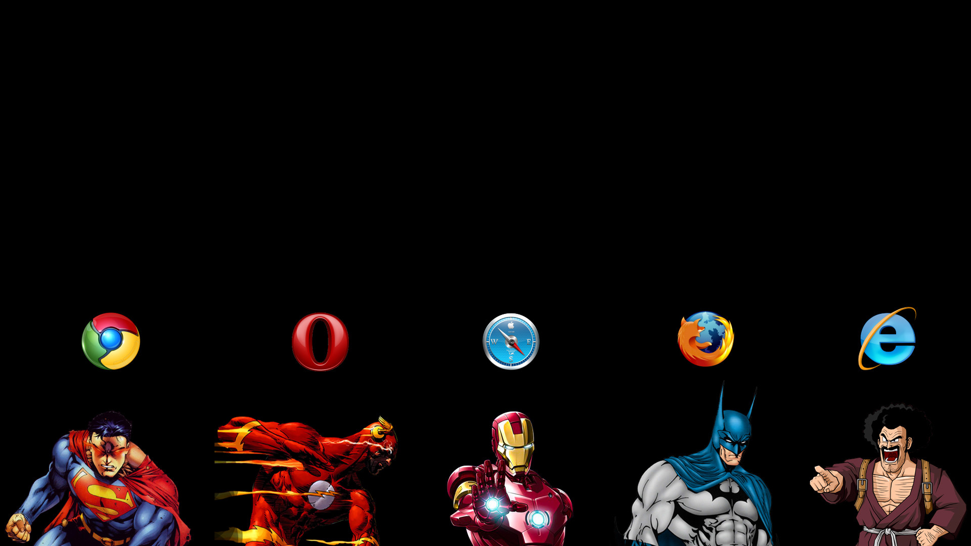 1920x1080 Batman Browsers Chrome Comparisions Firefox Internet Explorer Opera Safari  Symbols