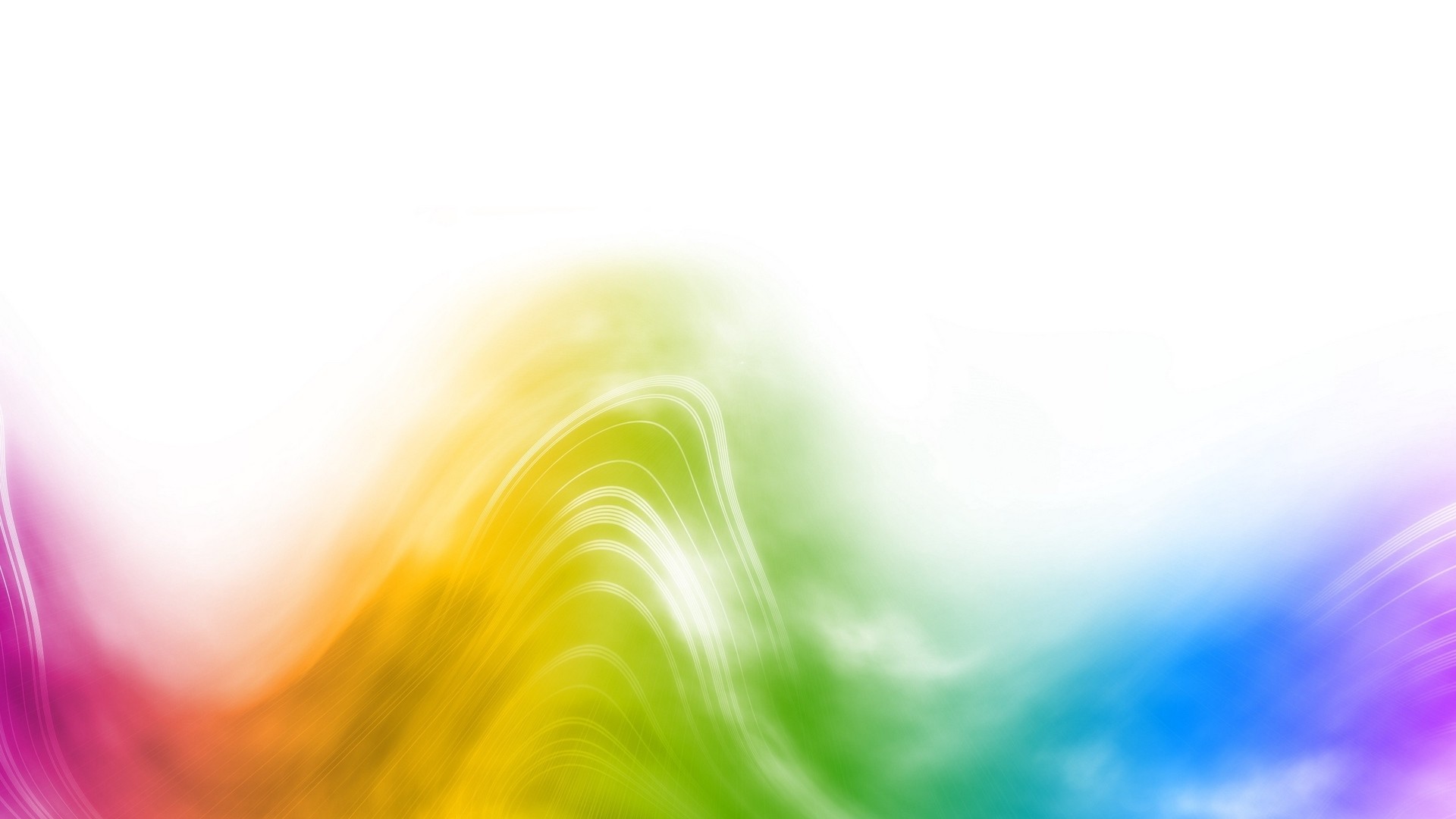 1920x1080  Wallpaper lines, wavy, colorful, abstract