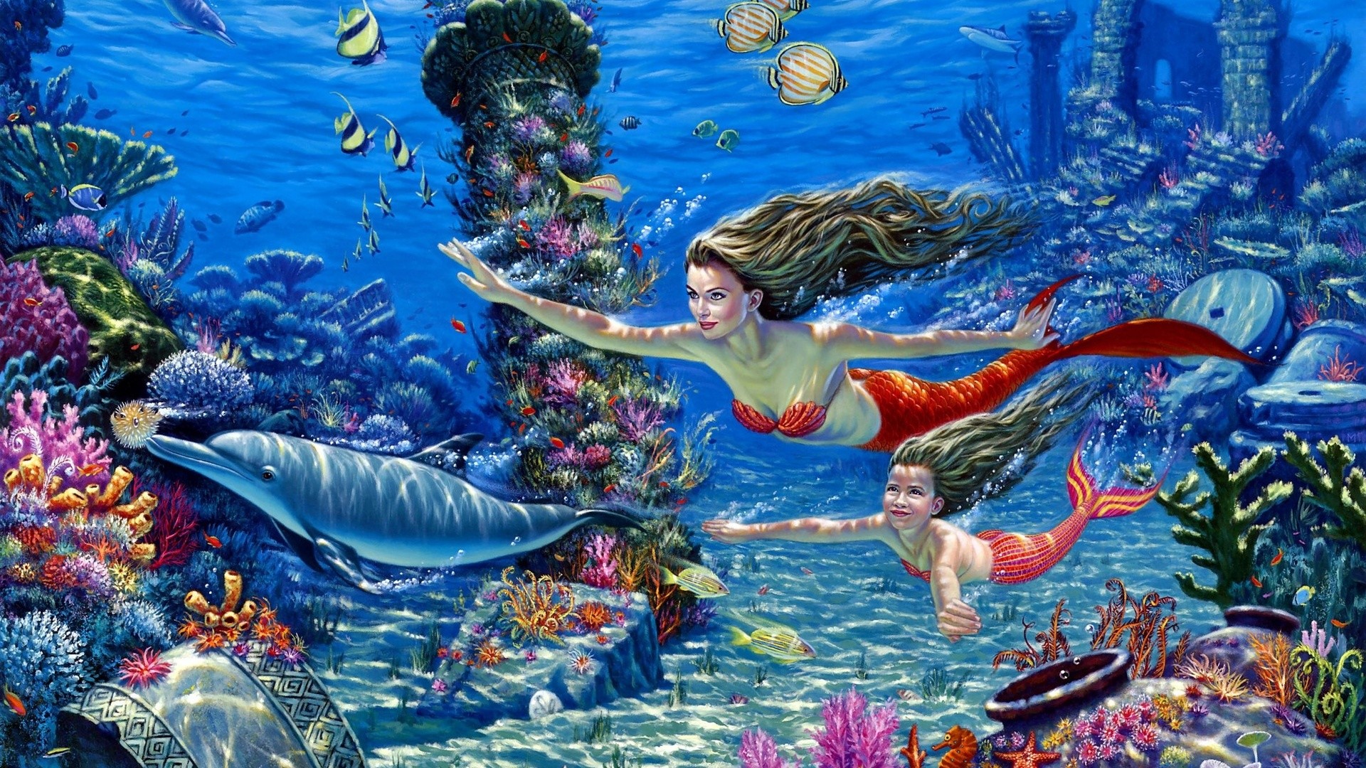 1920x1080 Fantasy - Mermaid Wallpaper