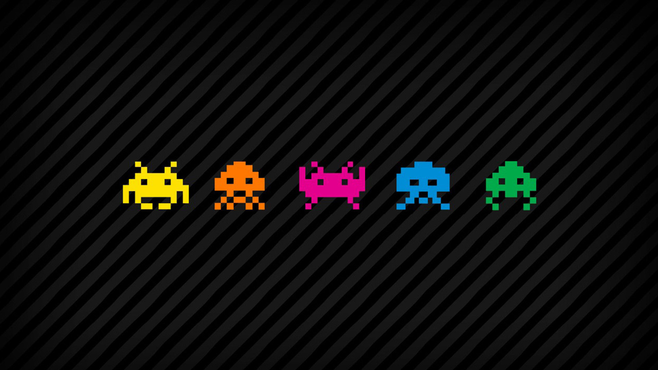 2560x1440 14 HD Space Invaders Game Wallpapers