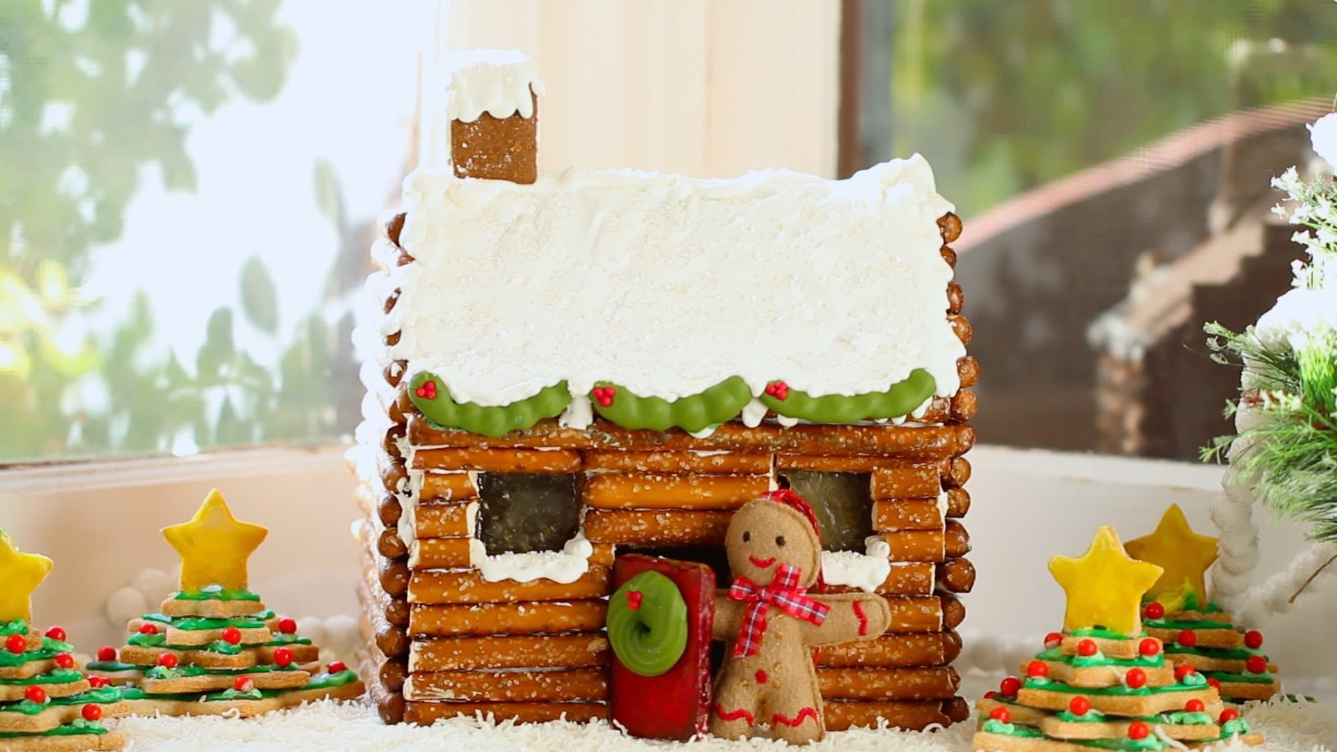 1920x1080 How to Make a Gingerbread House Log Cabin (No Kit Required) - Gemma's  Bigger Bolder Baking