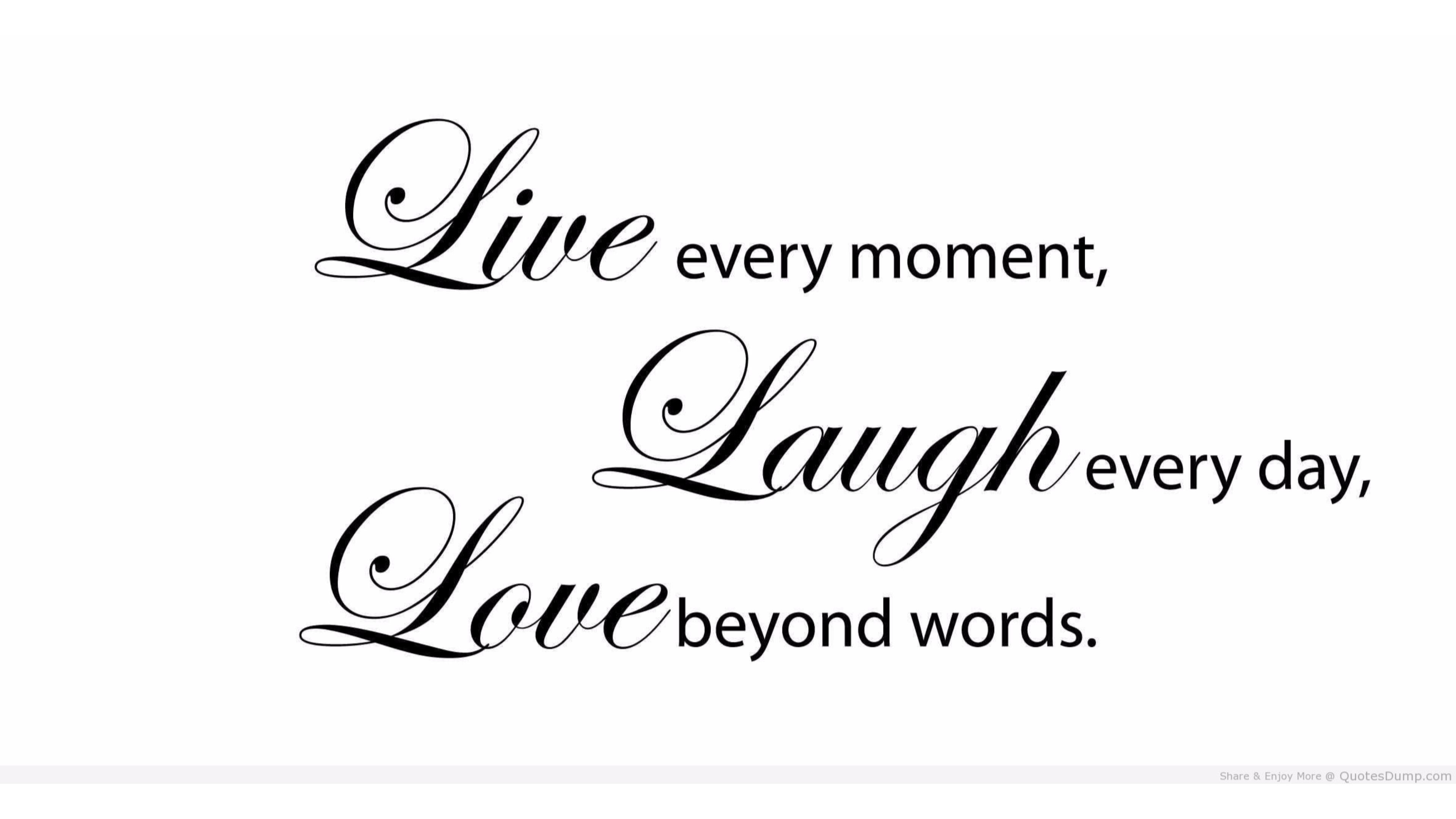3840x2160 Every Moment Love Quote 4K Wallpaper