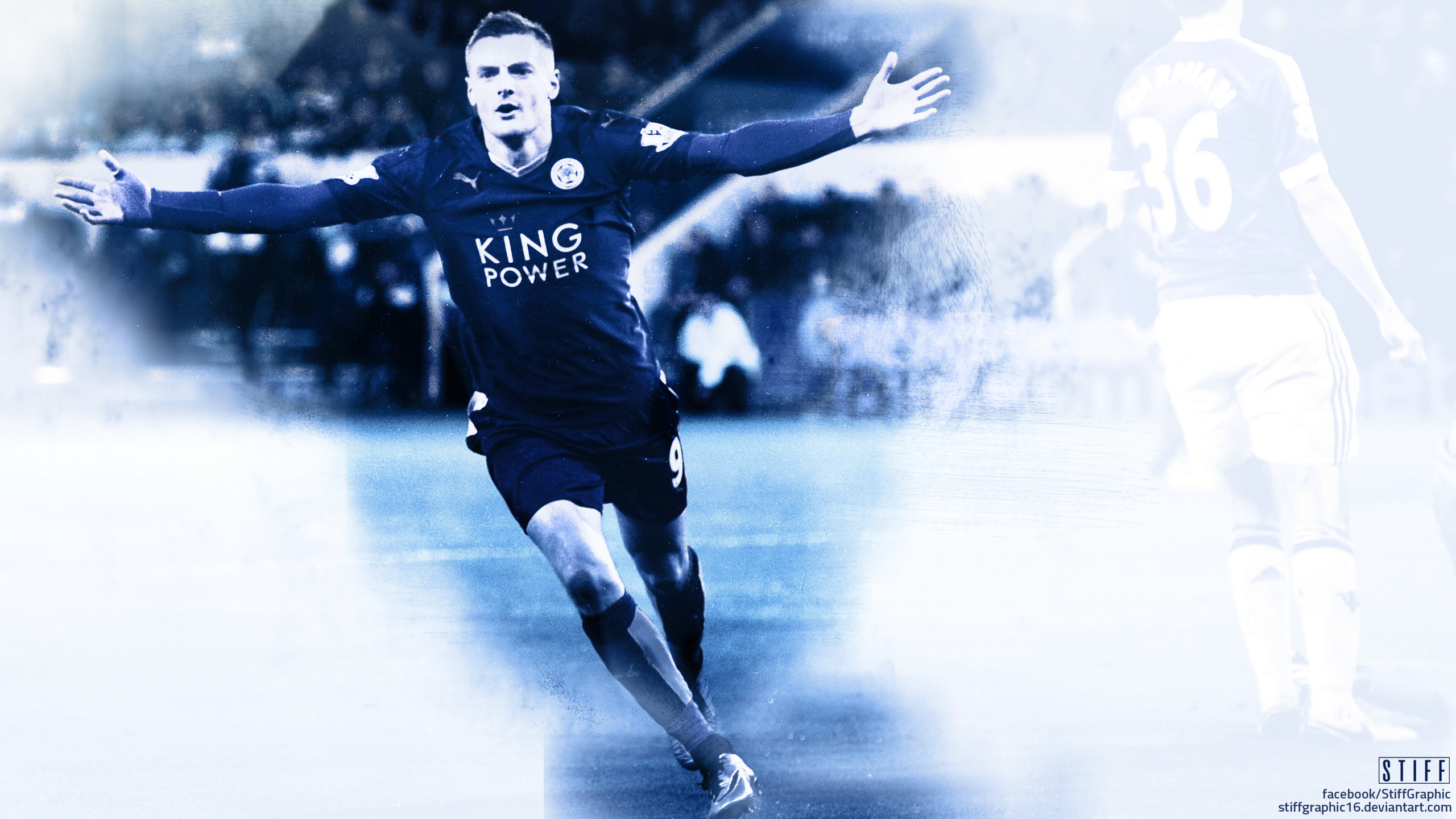 2560x1440 ... Jamie Vardy Effect - Wallpaper by stiffgraphic16