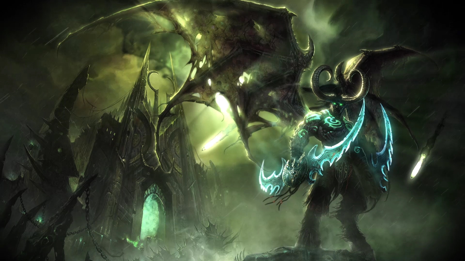 1920x1080 PreView Illidan Stormrage by Night [World Of Warcraft] :