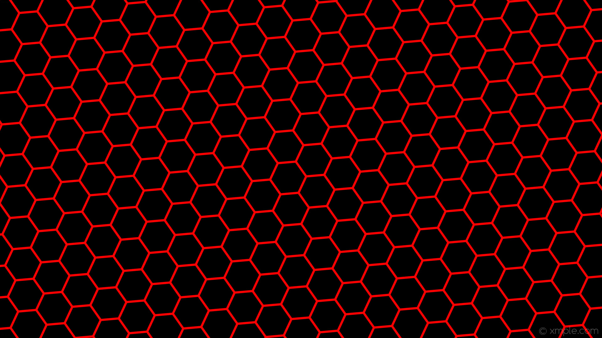 1920x1080 Wallpaper black red hexagon drop shadow beehive #ff0000 .