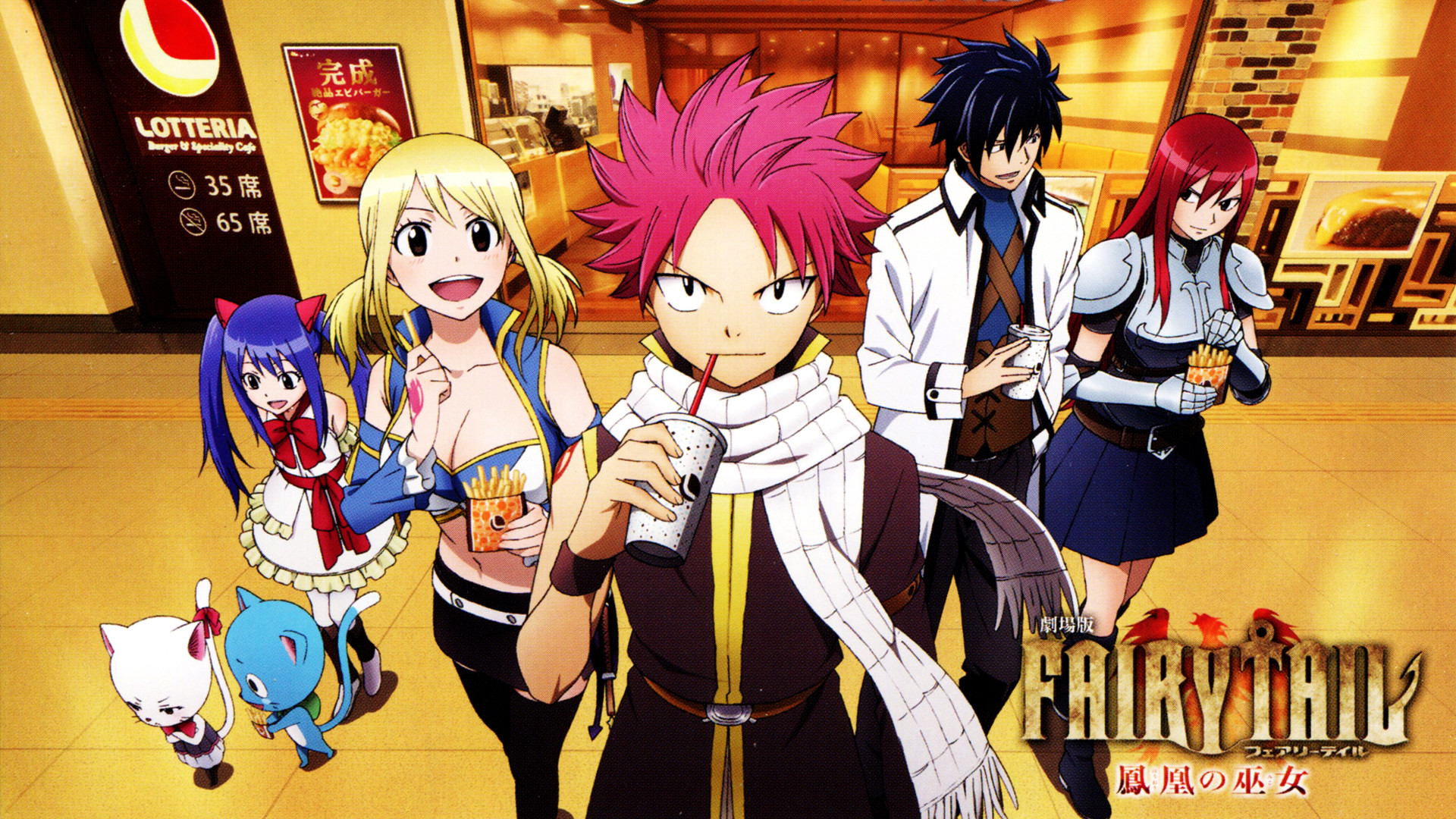 1920x1080 carla, happy, wendy marvell, lucy heartfilia, natsu dragneel, gray  fullbuster and