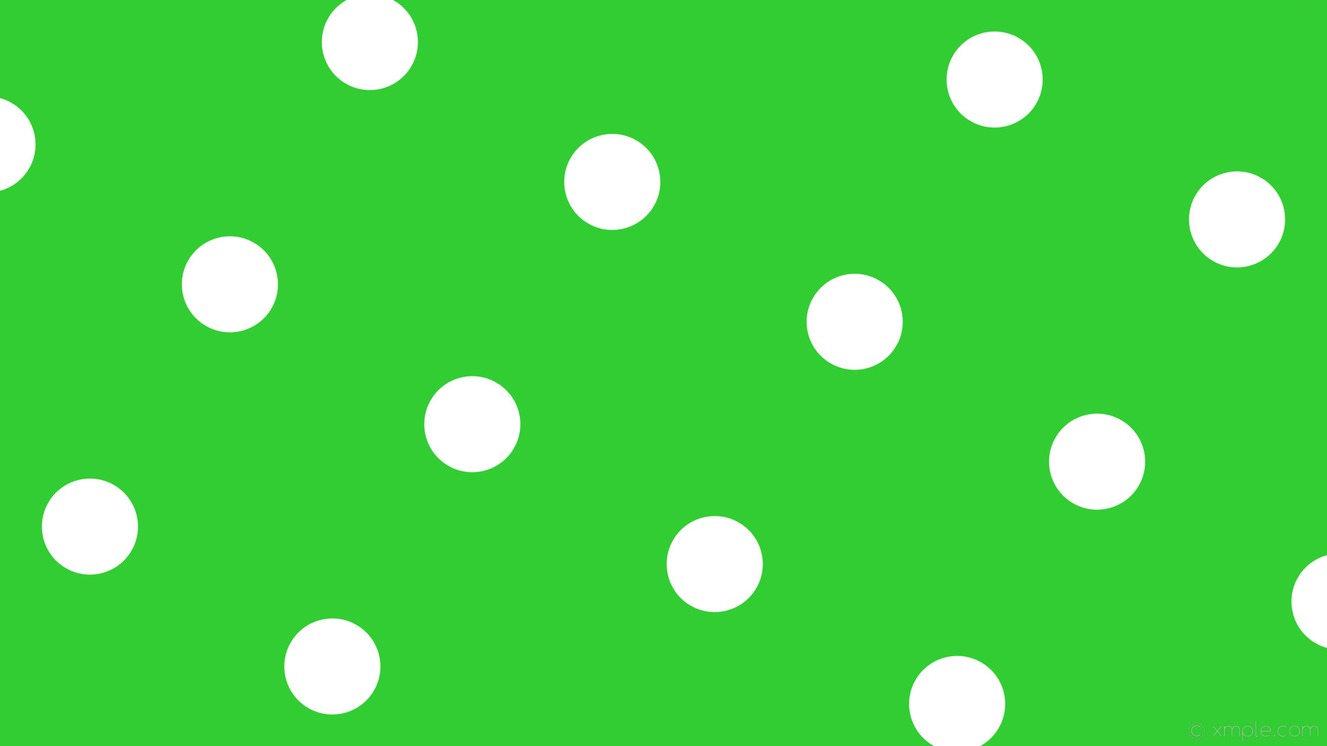 1920x1080 wallpaper polka spots green dots white lime green #32cd32 #ffffff 330Â°  139px 405px