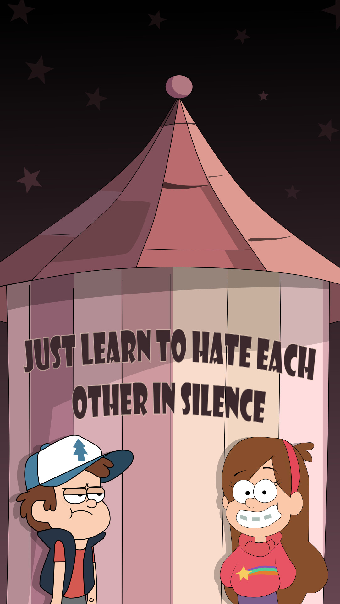 1082x1924 [OC][MO] (Gravity Falls Mobile - Learn to hate each other in silence)  [1080x1920] Need #iPhone #6S #Plus #Wallpaper/ #Background for  #IPhone6SPlus?