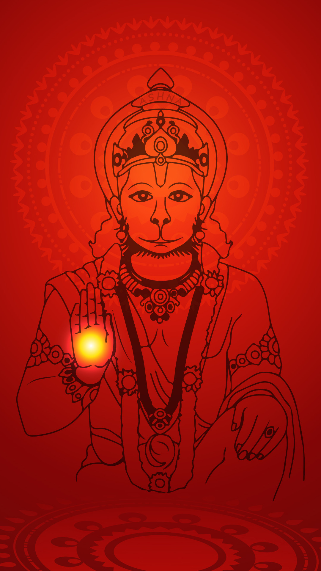 Black Background With Hanuman Ji Pictures Download