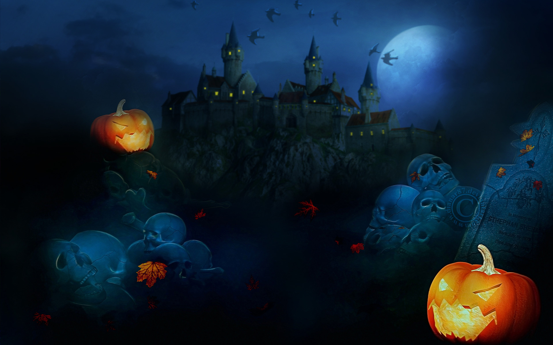 1920x1200 Related Pictures 3d halloween scary wallpaper wallpaper