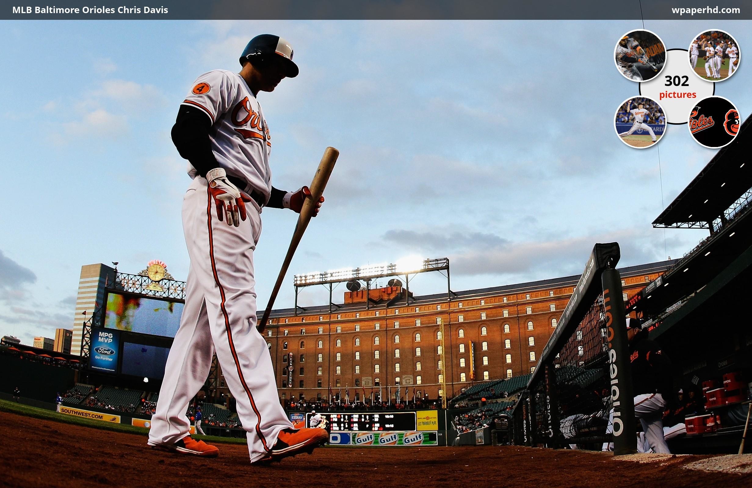 2464x1600 MLB Baltimore Orioles Chris Davis Wallpaper