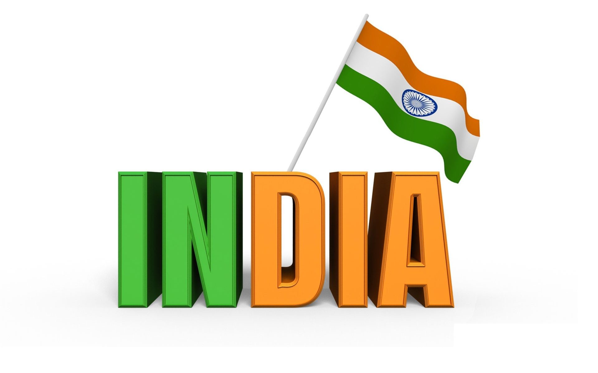 1920x1200 India word with flag 3D beautiful wallpapers | HD Wallpapers Rocks