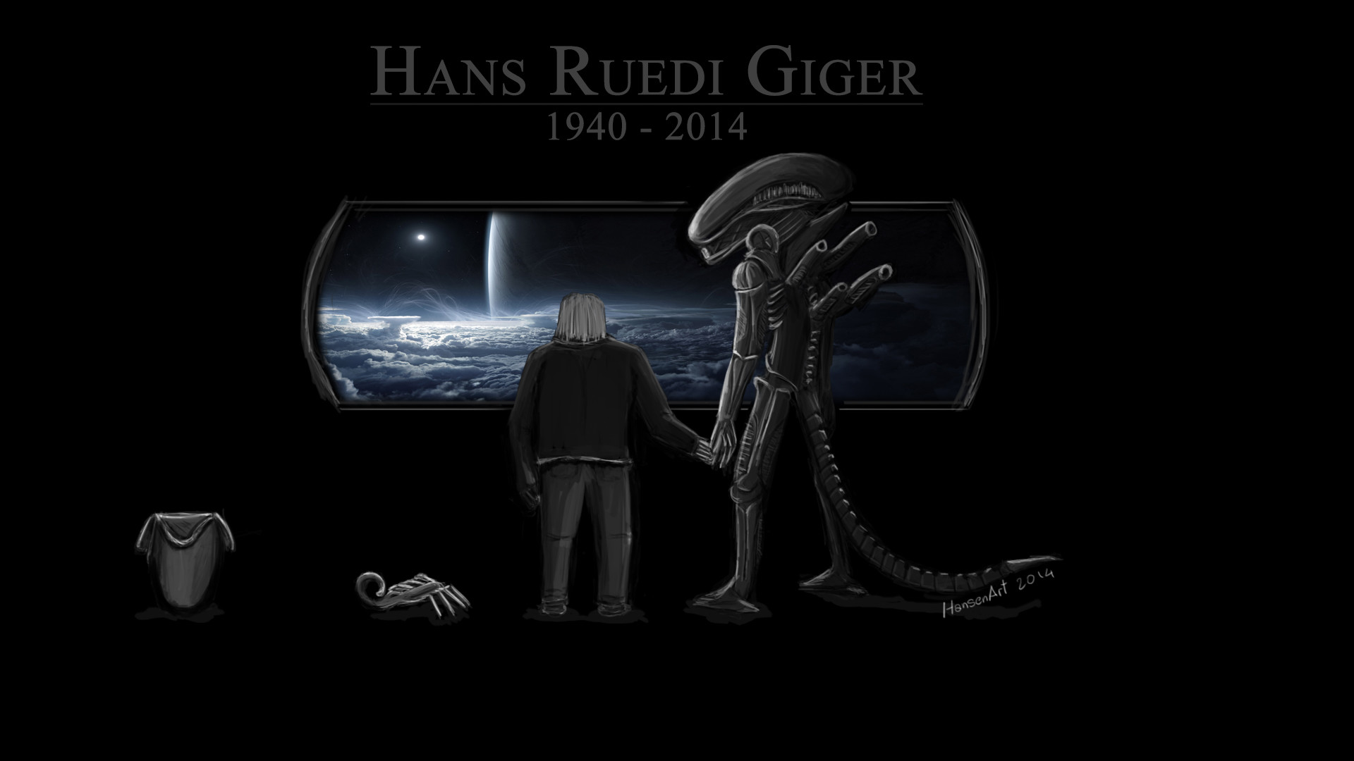 1920x1080 H.R. Giger Tribute by ilPoli H.R. Giger Tribute by ilPoli