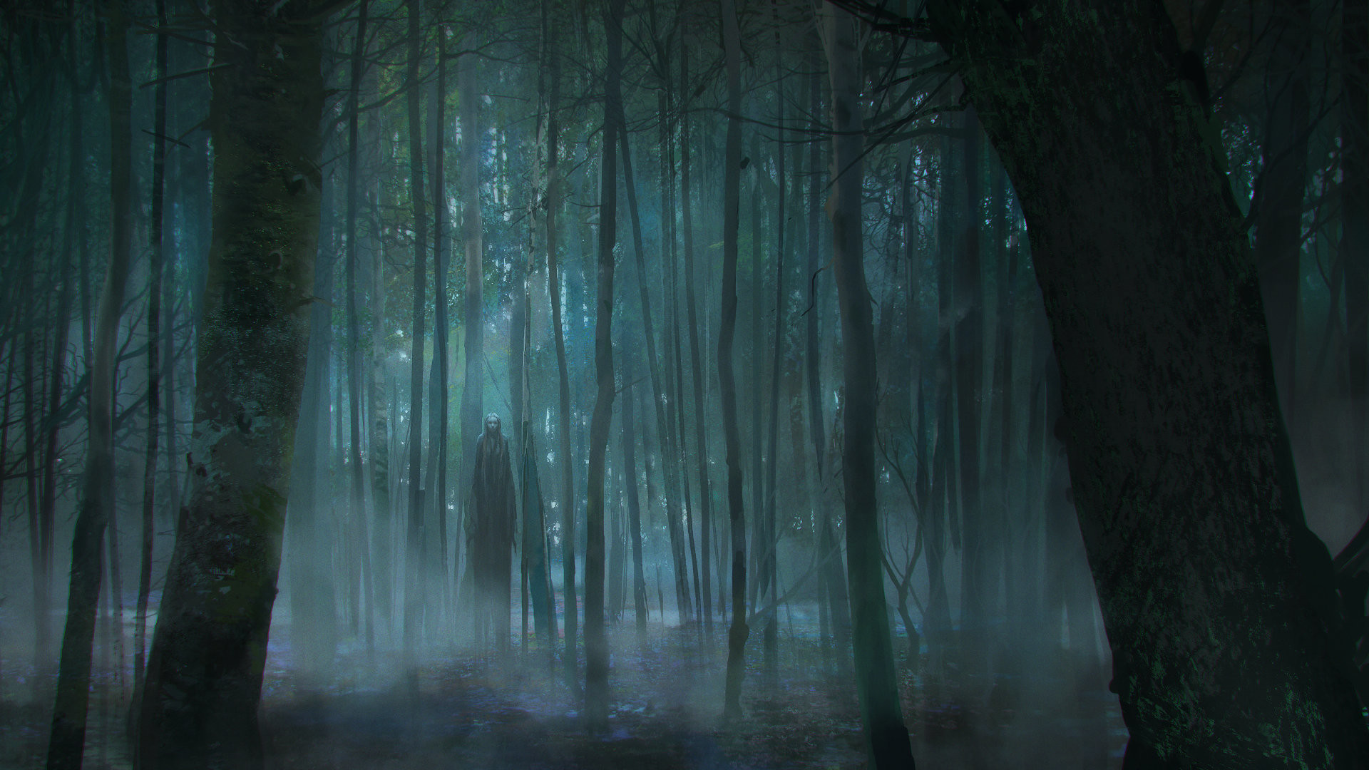 spooky woods art