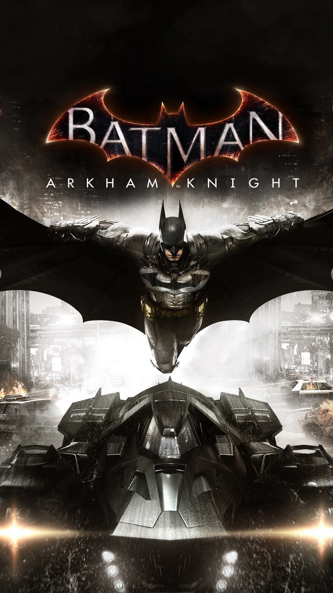 1080x1920 For Geeks Batman Arkham Knight Batmobile Black