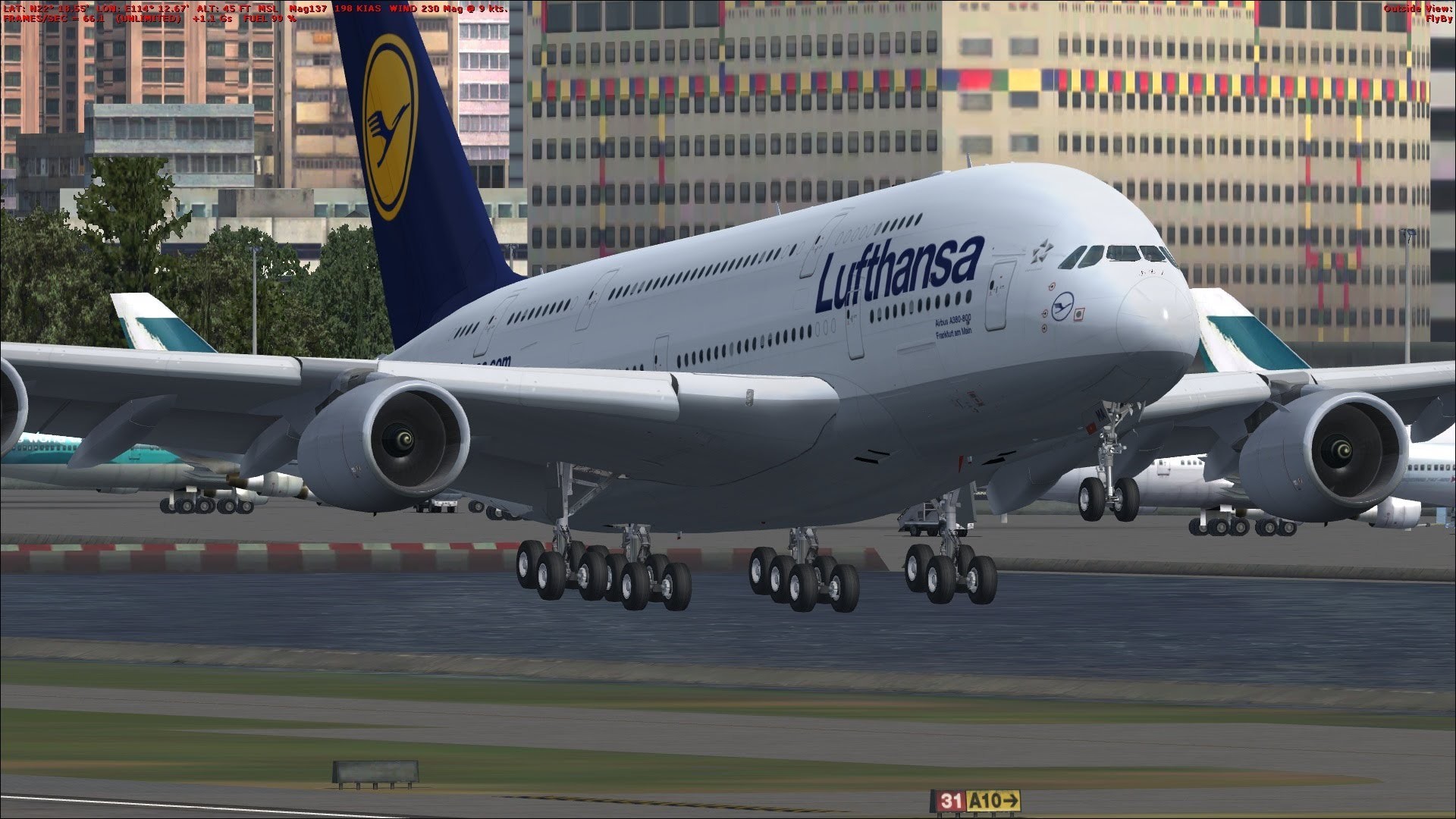 1920x1080 A380 lufthansa