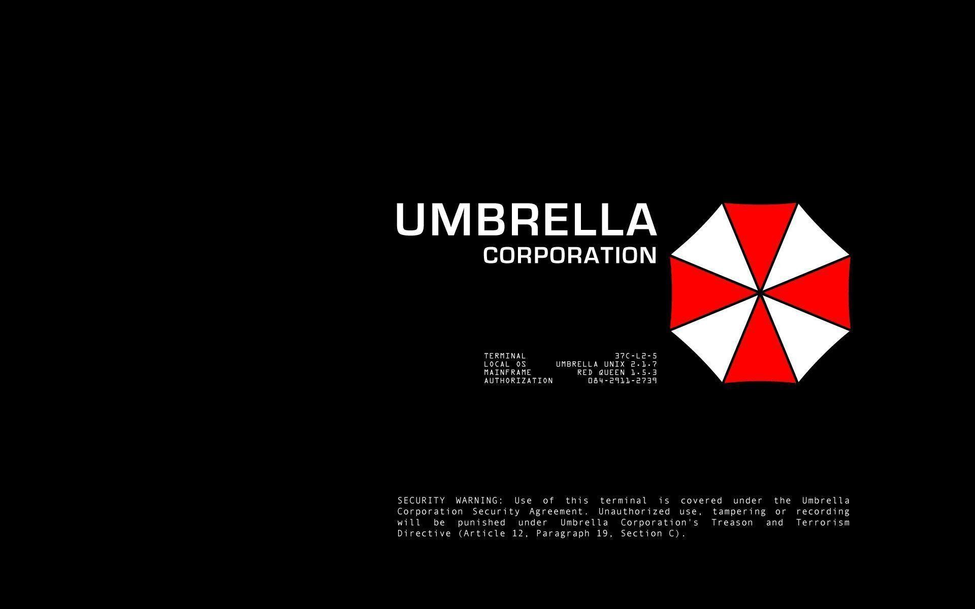 1920x1200 Resident Evil Umbrella Corp Logos Black Background 1440x900 Wallpaper