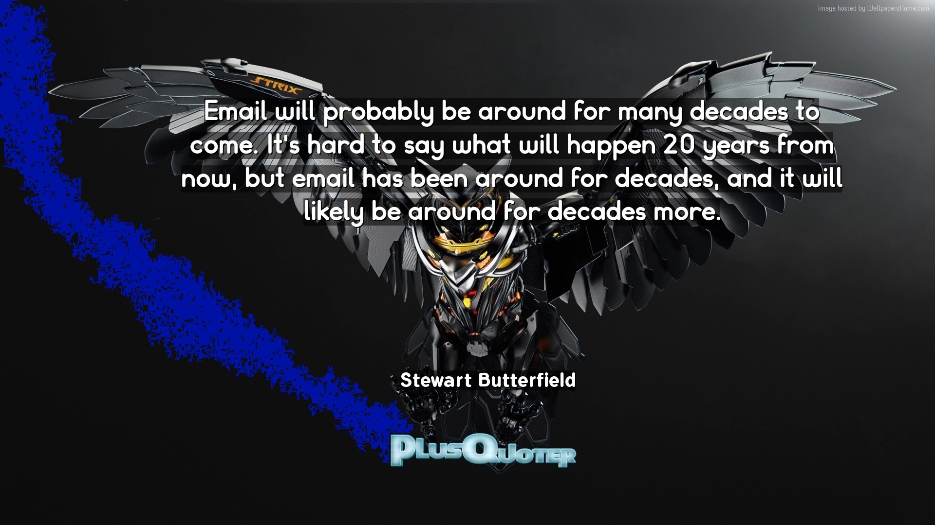 1920x1080 Download Wallpaper with inspirational Quotes- "Email will probably be  around for many decades to