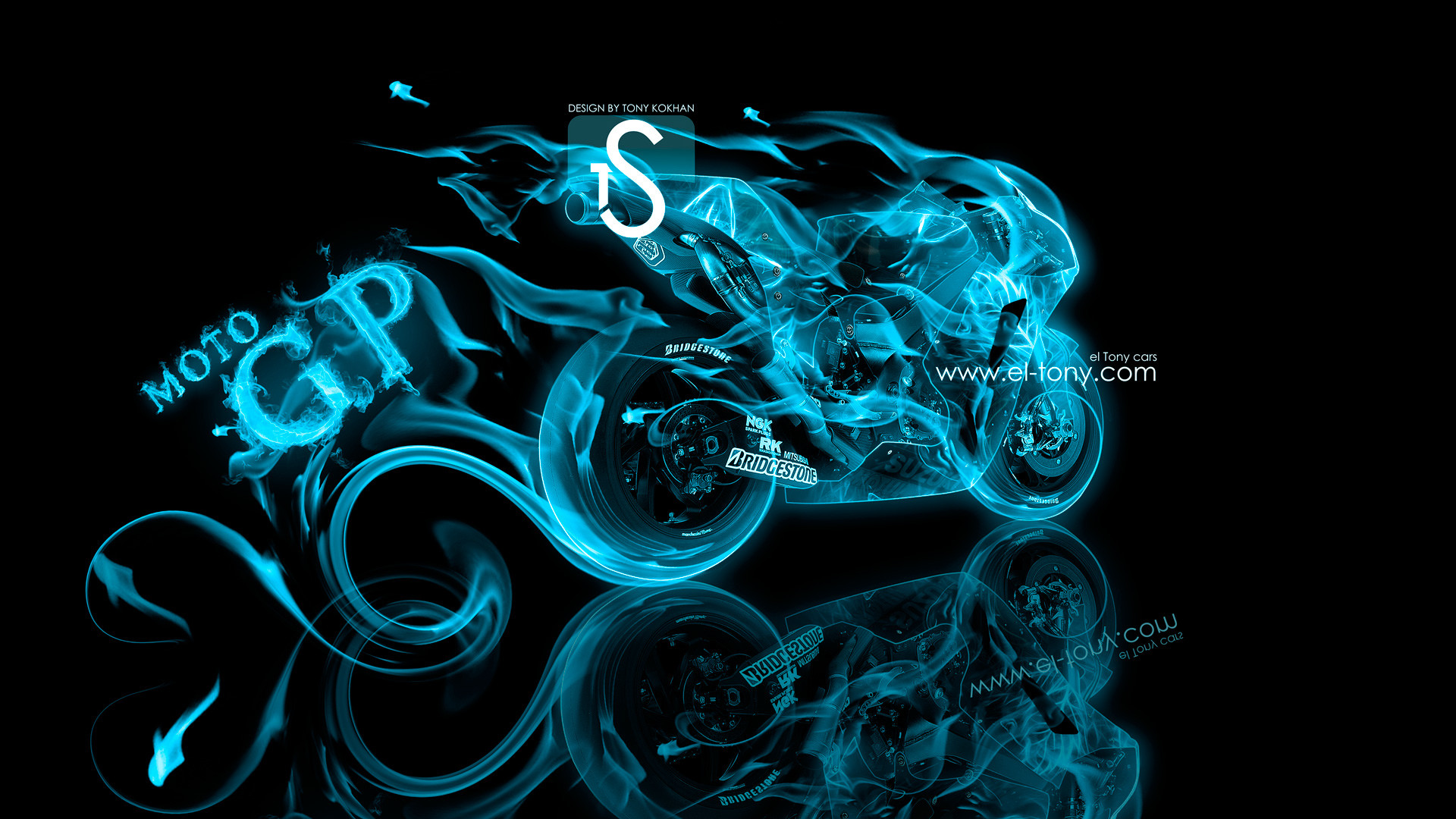 1920x1080 ... Moto-Suzuki-GSV-R-MotoGP-Blue-Fire-Car- ...
