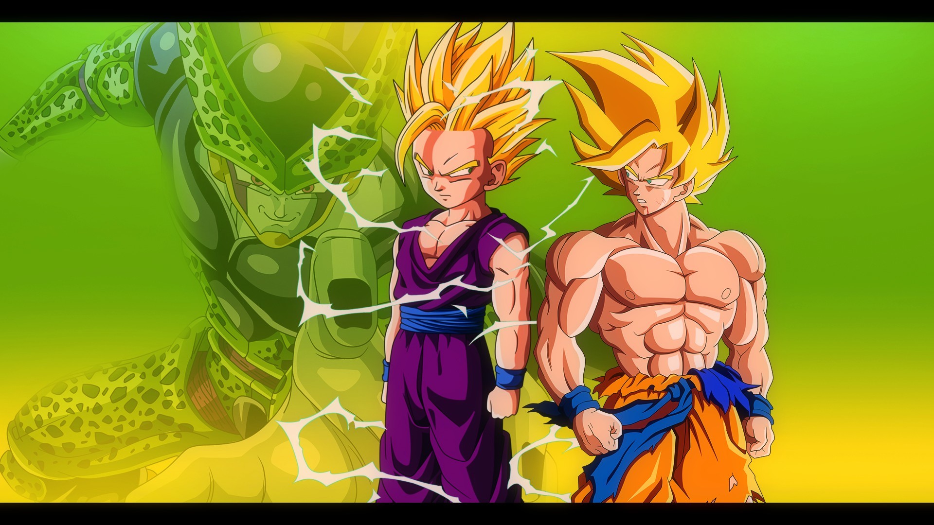 1920x1080 Goku and Gohan vs Cell - DBZ Wallpaper 1920*1080 by Oirigns on .