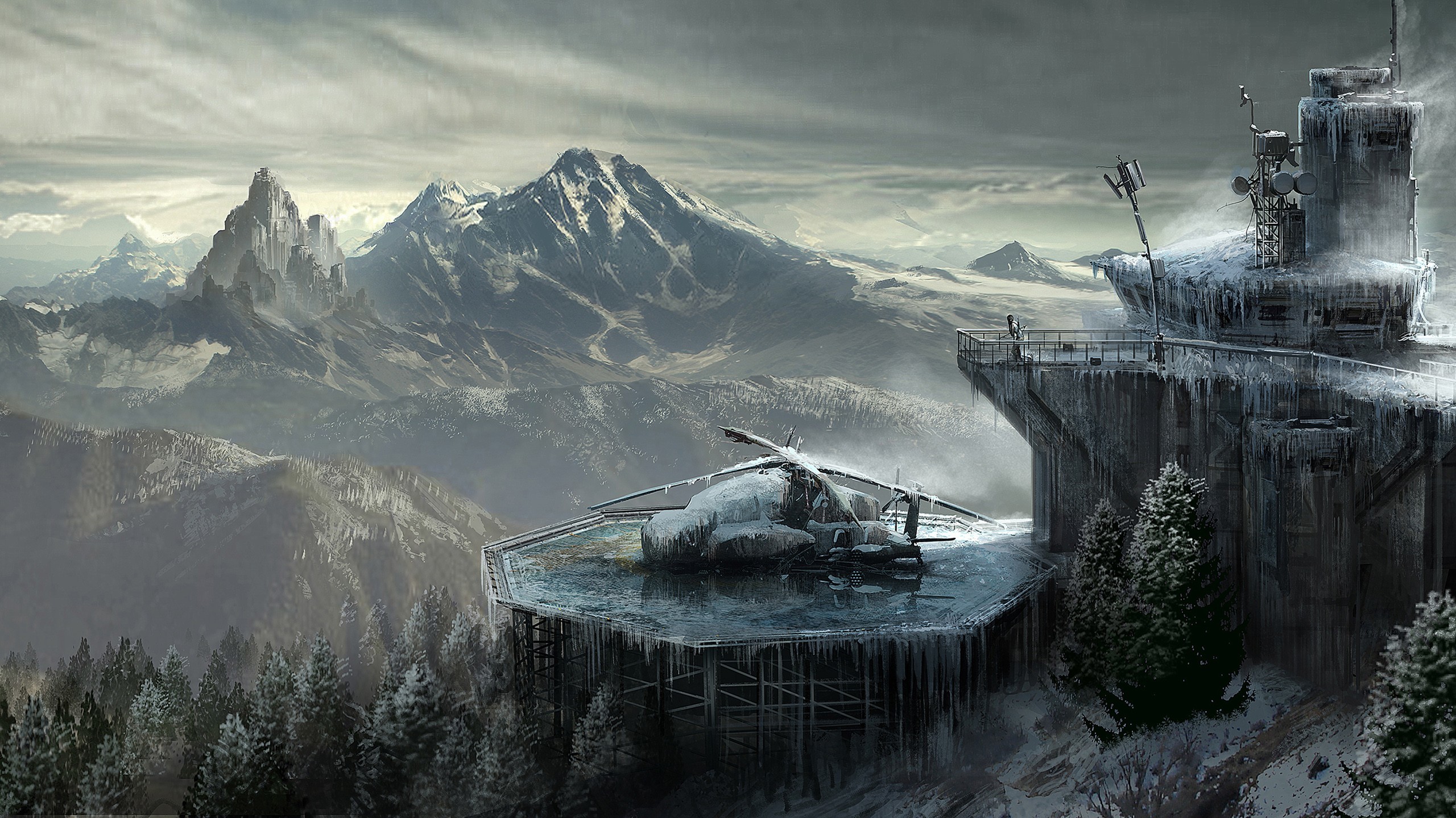 2560x1440 Rise Of The Tomb Raider Concept Art