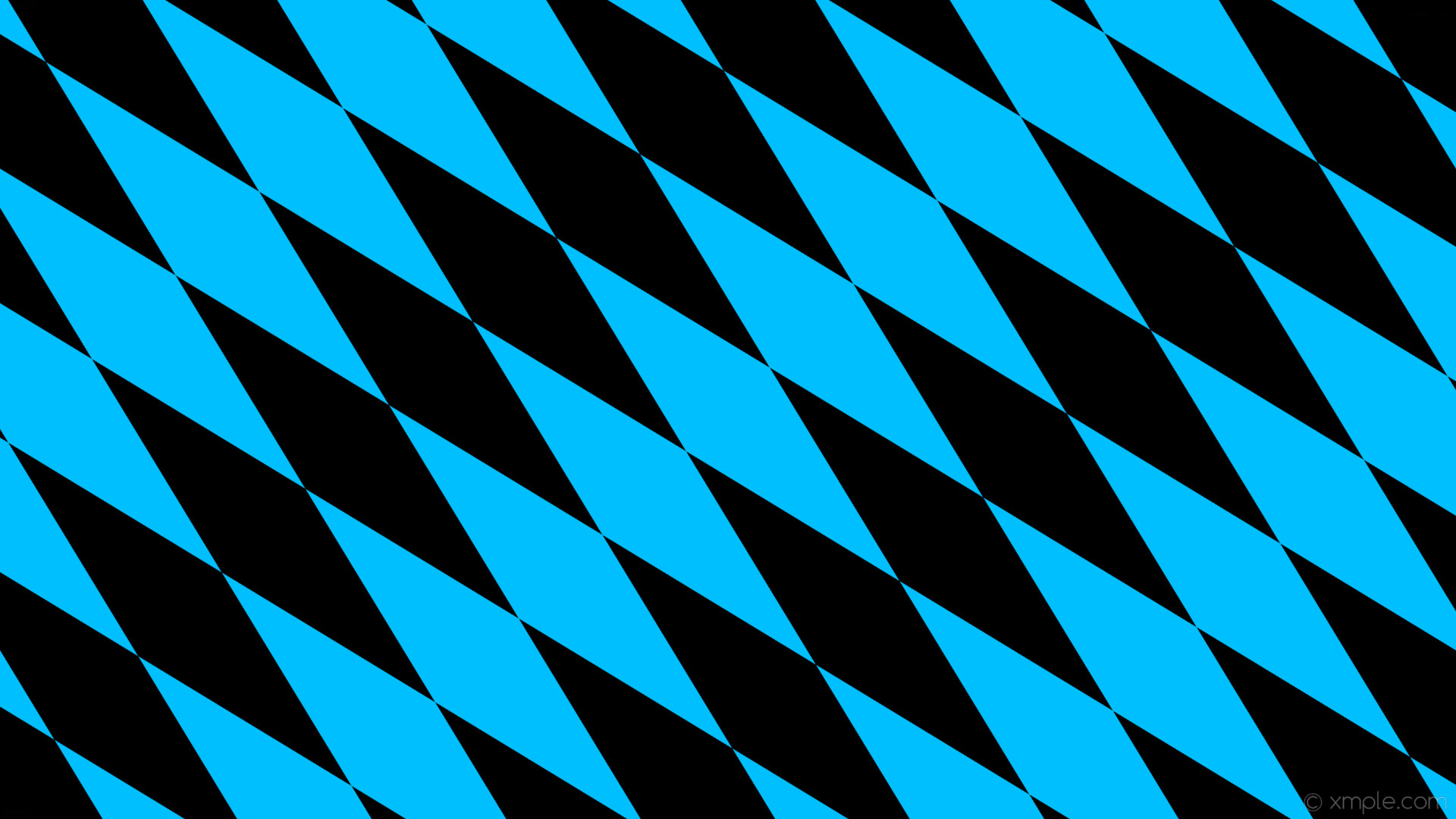 1920x1080 wallpaper rhombus lozenge black diamond blue deep sky blue #00bfff #000000  135Â° 640px
