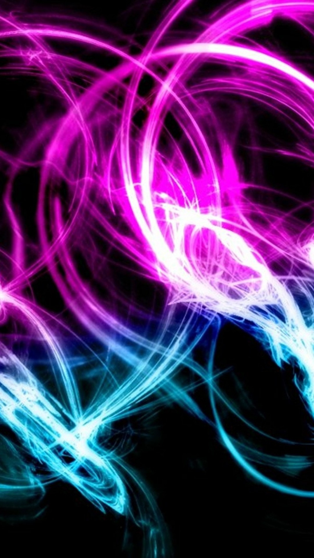 1080x1920 Preview wallpaper neon, patterns, cluster, background 