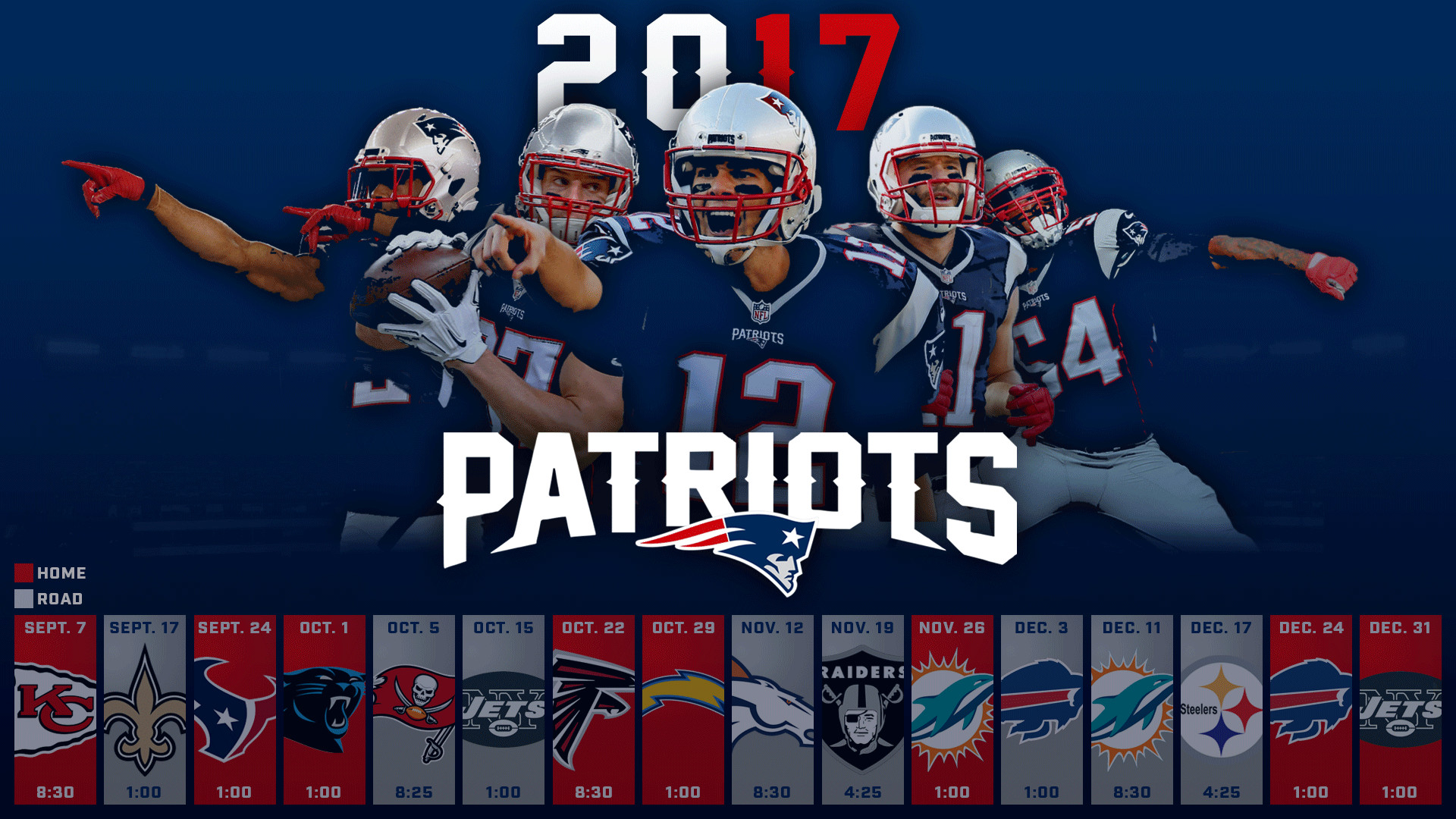 1920x1080 Patriots 2017 Schedule Background ...