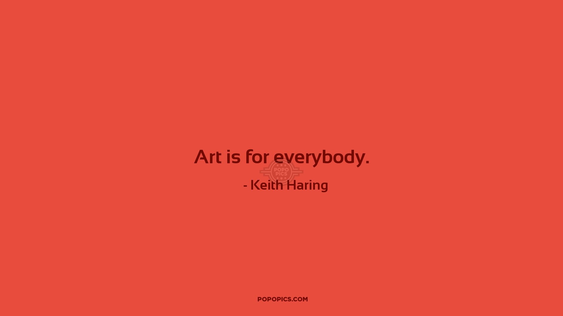 1920x1080 Art quote by Keith Haring